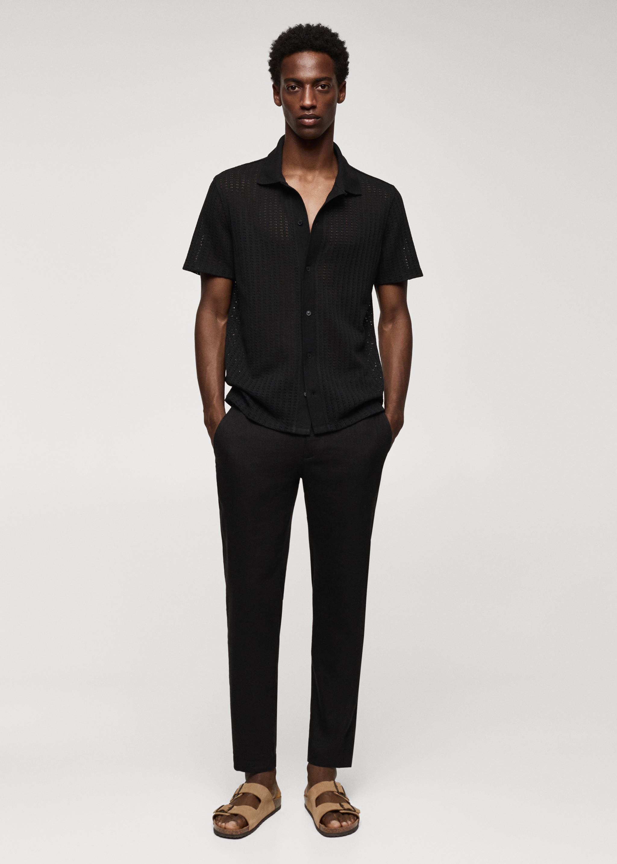 Polo boutons coton crochet - Plan général