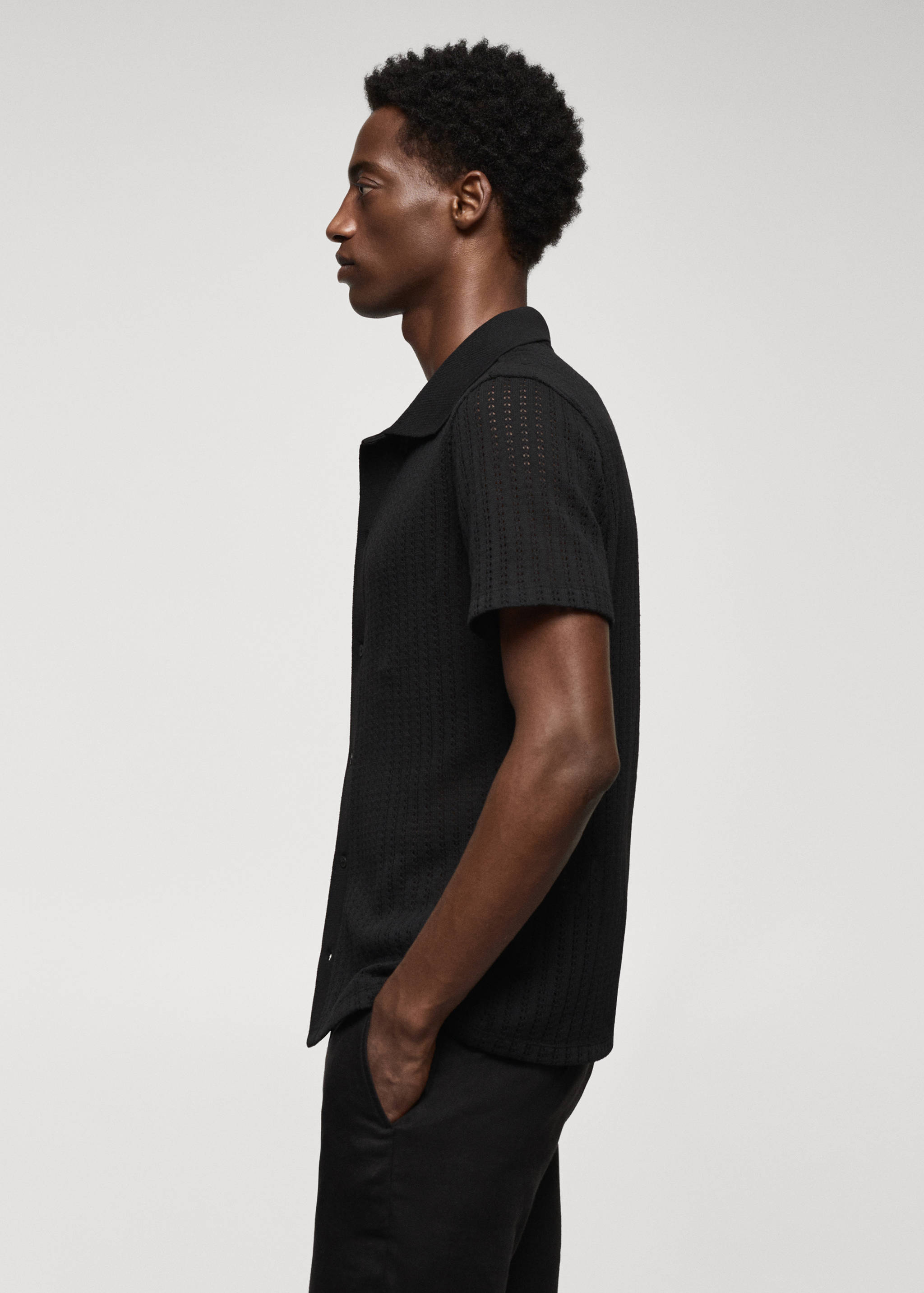 Polo boutons coton crochet - Détail de l'article 2