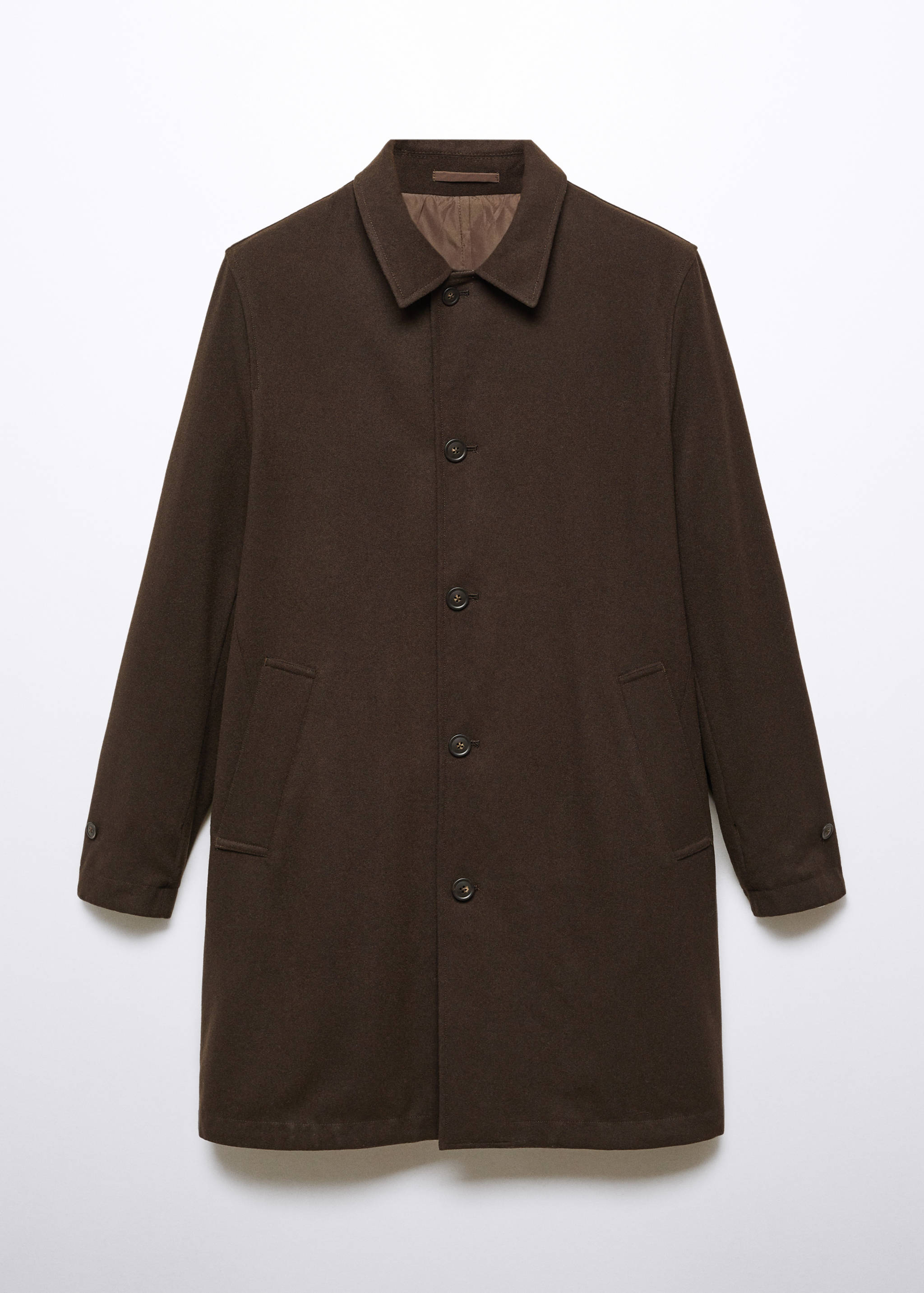 Reversible recycled wool trench coat - Details of the article 8