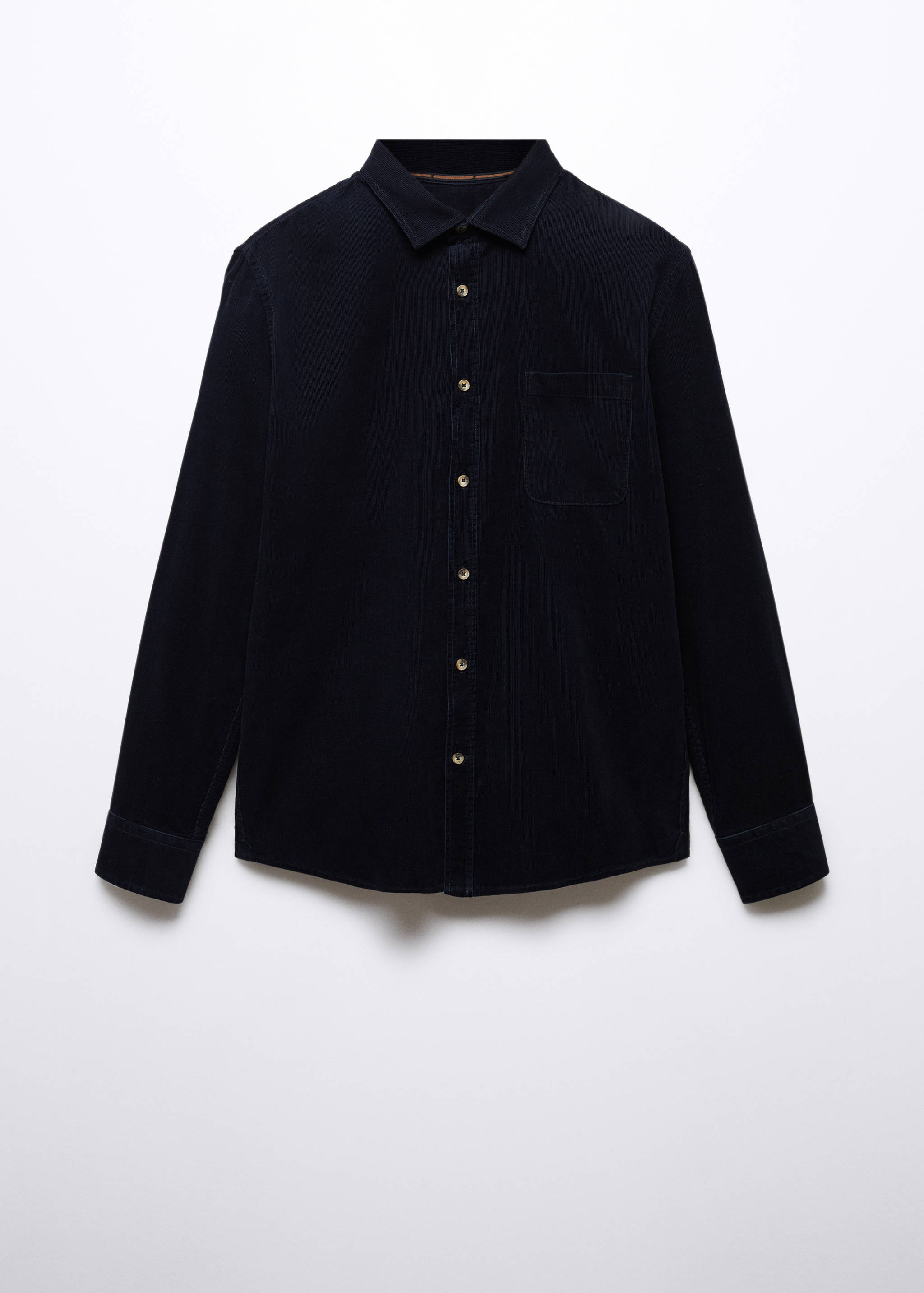 Regular fit micro corduroy shirt - Article without model