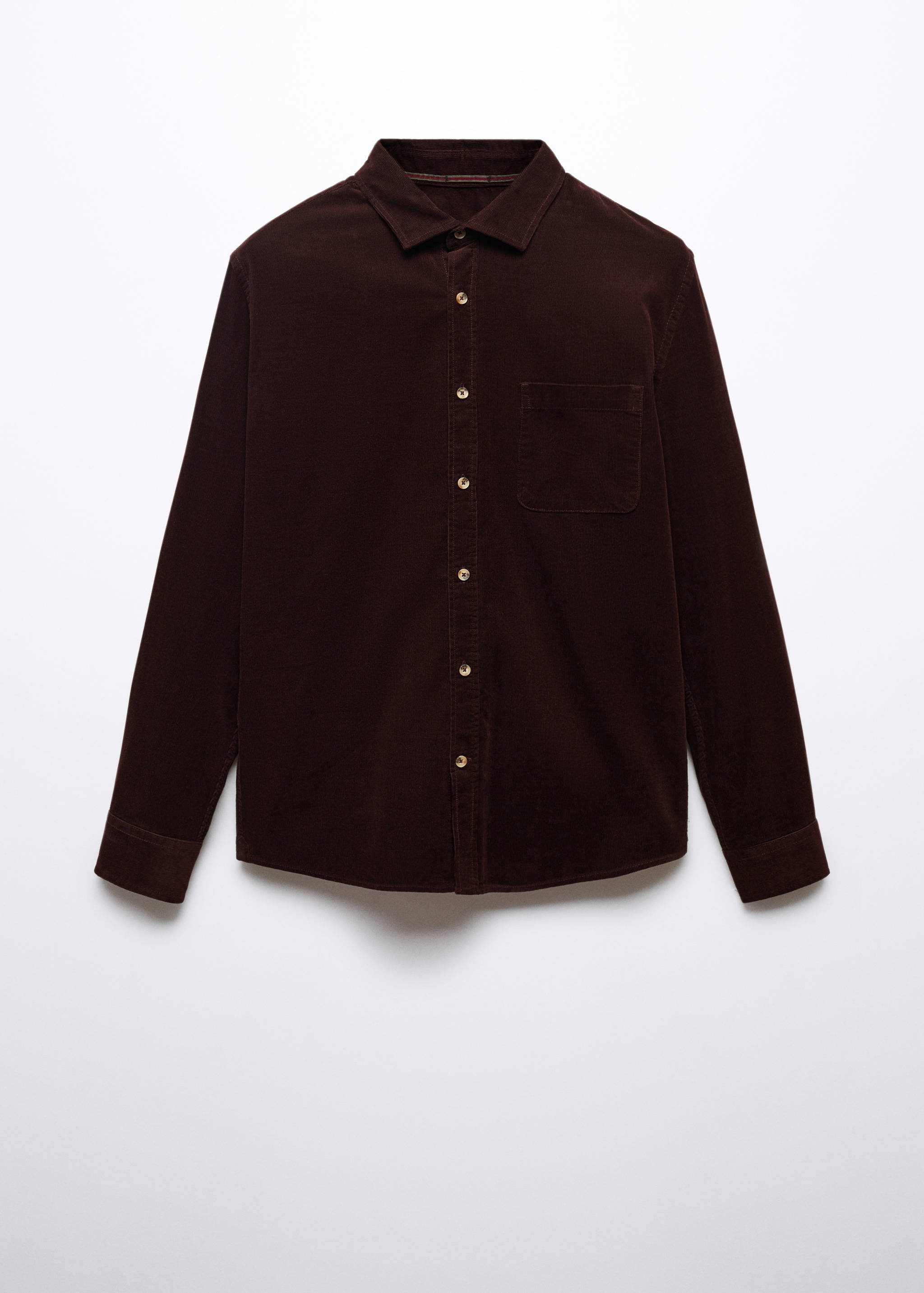 Regular fit micro corduroy shirt - Article without model