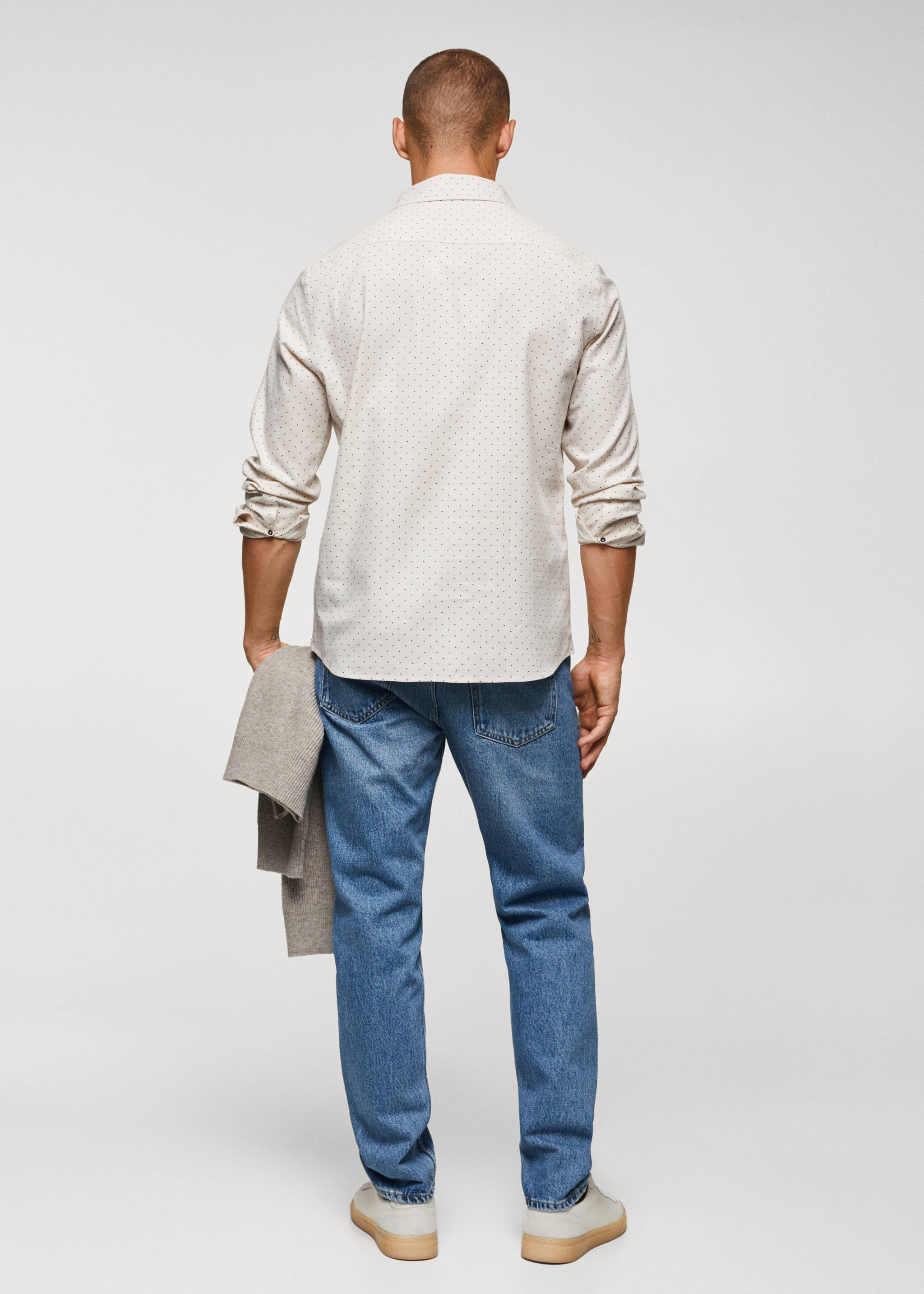 Рубашка 100% хлопок с принтом - Обратная сторона изделия