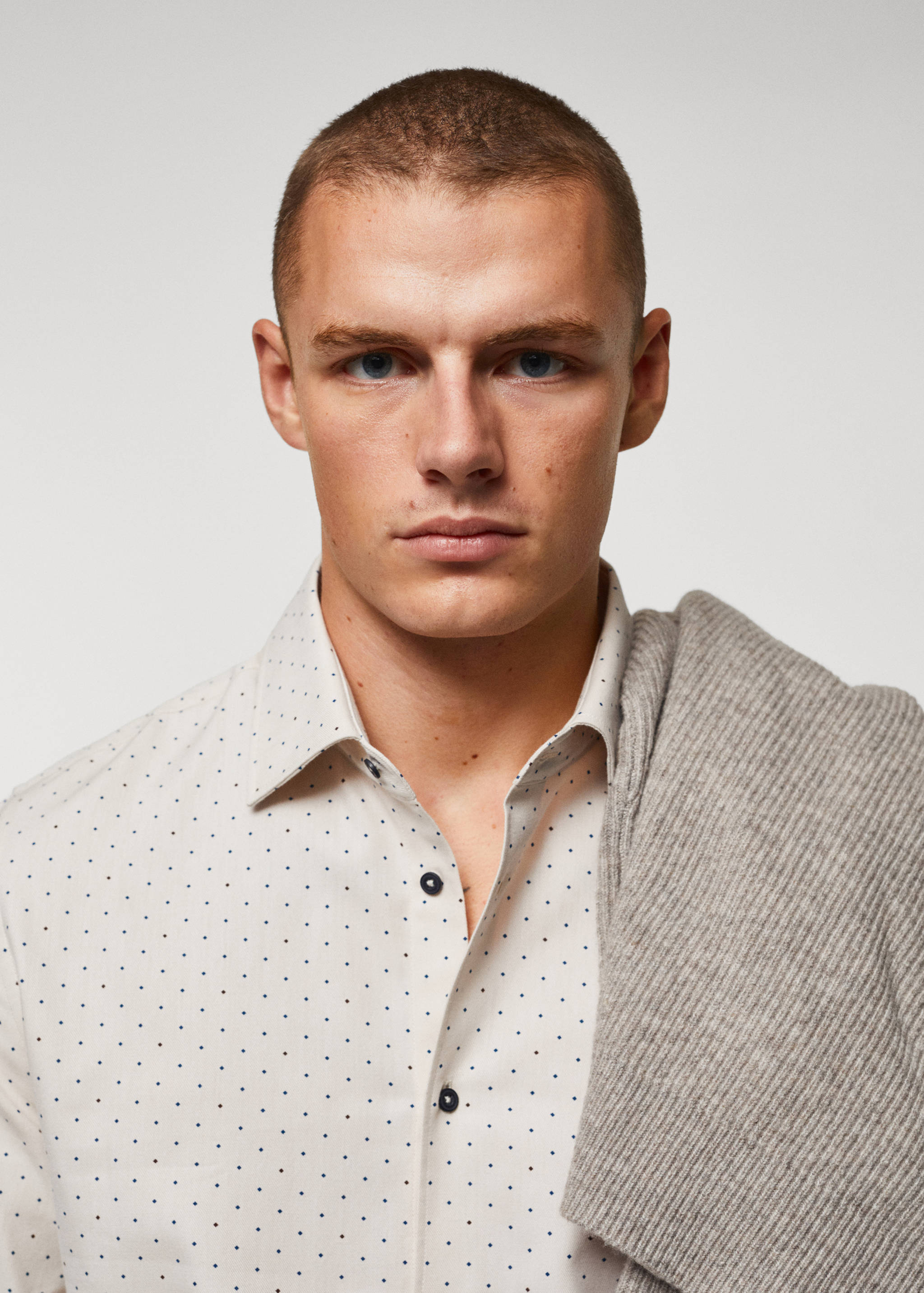 Рубашка 100% хлопок с принтом - Деталь изделия 1