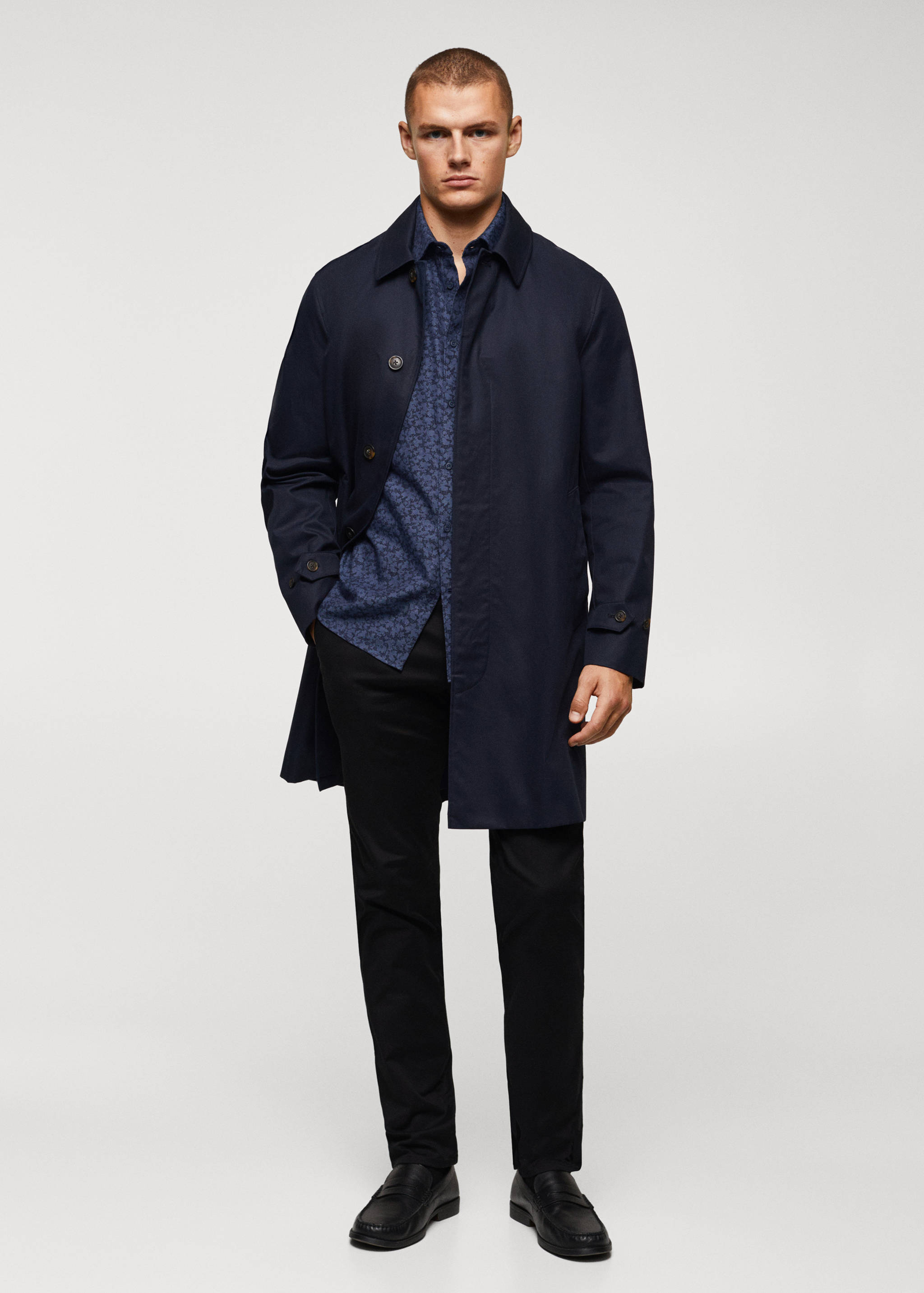 Рубашка 100% хлопок с принтом - Общий план