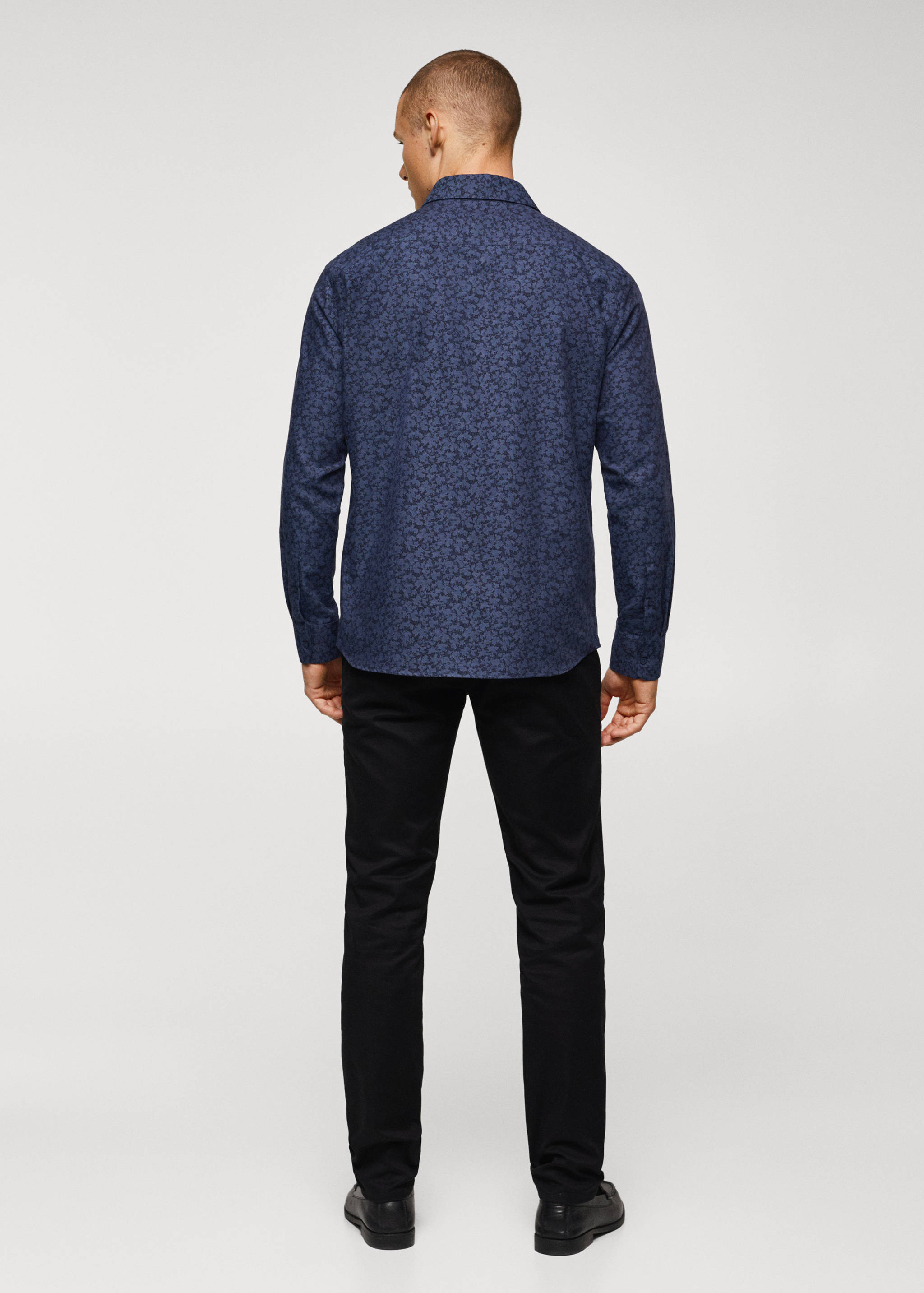 Рубашка 100% хлопок с принтом - Обратная сторона изделия