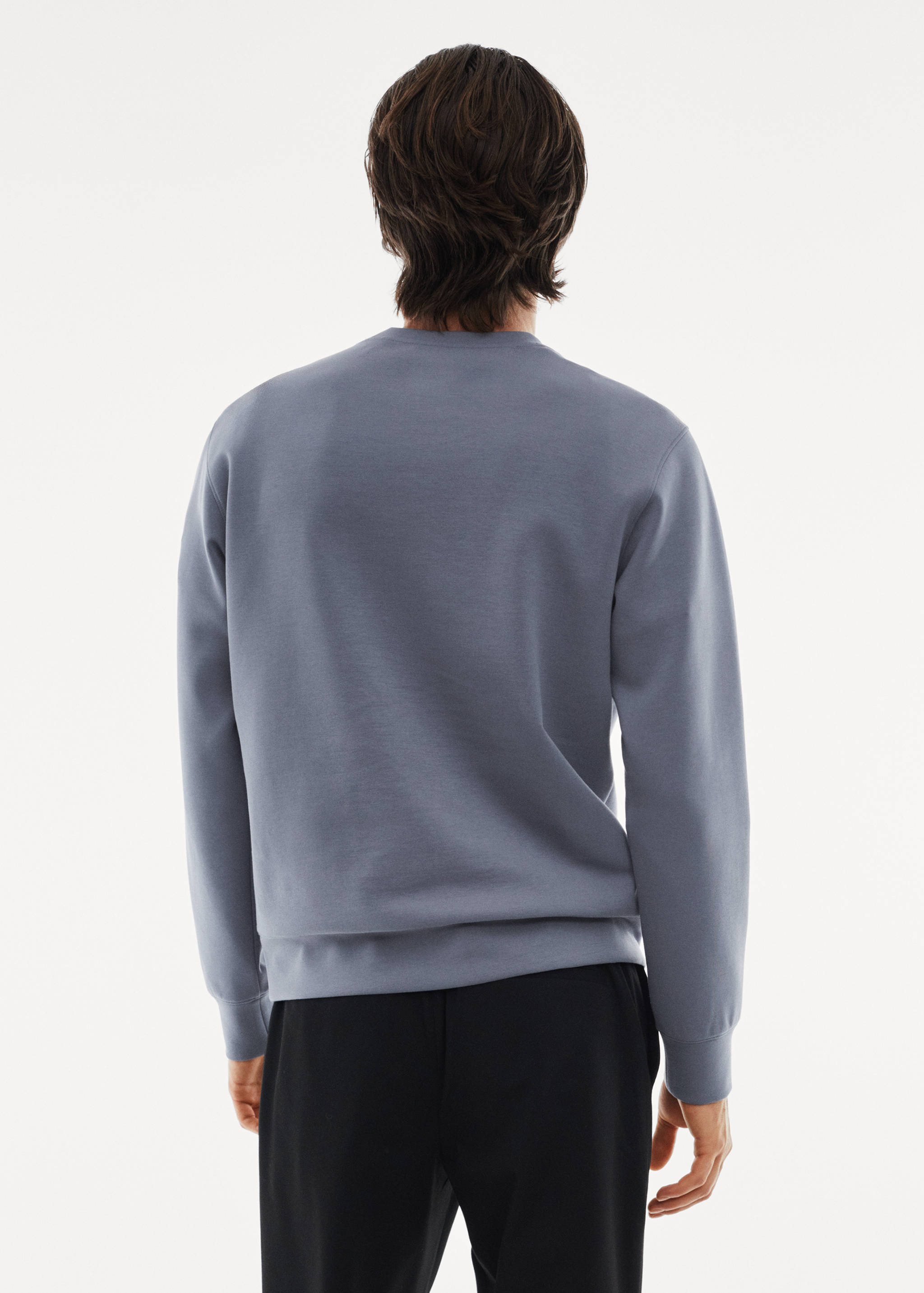 Sweat-shirt tissu recyclé respirant - Verso de l’article