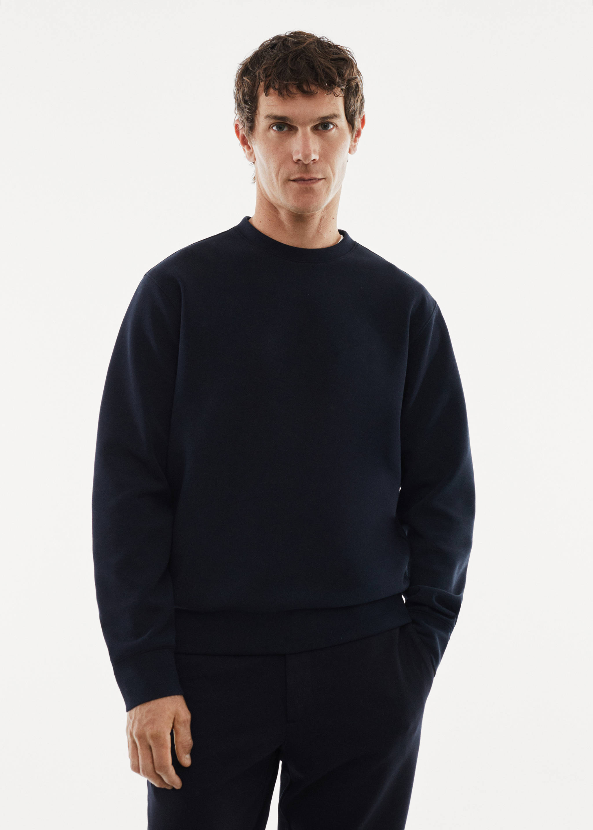 Sweat-shirt tissu recyclé respirant - Plan moyen