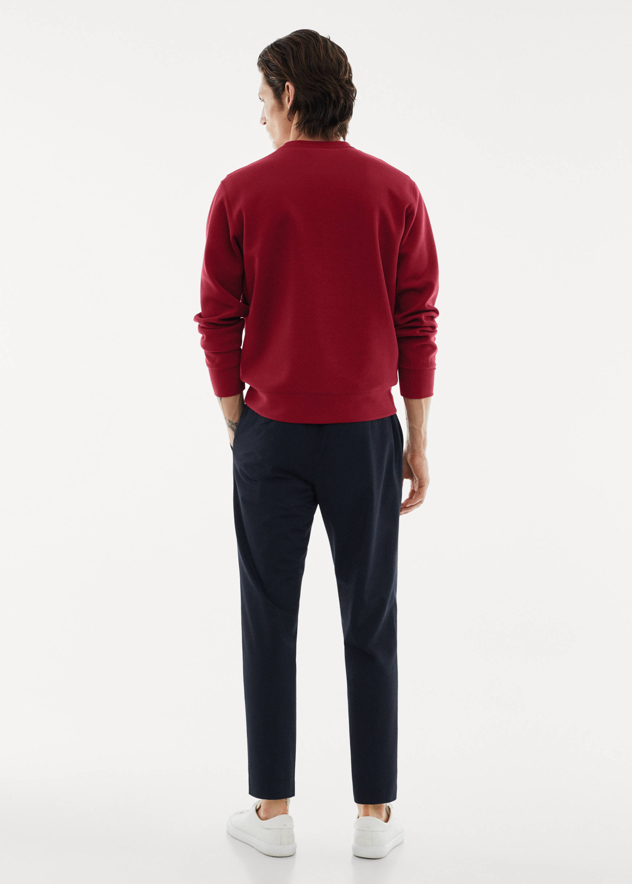 Sweat-shirt tissu recyclé respirant - Verso de l’article