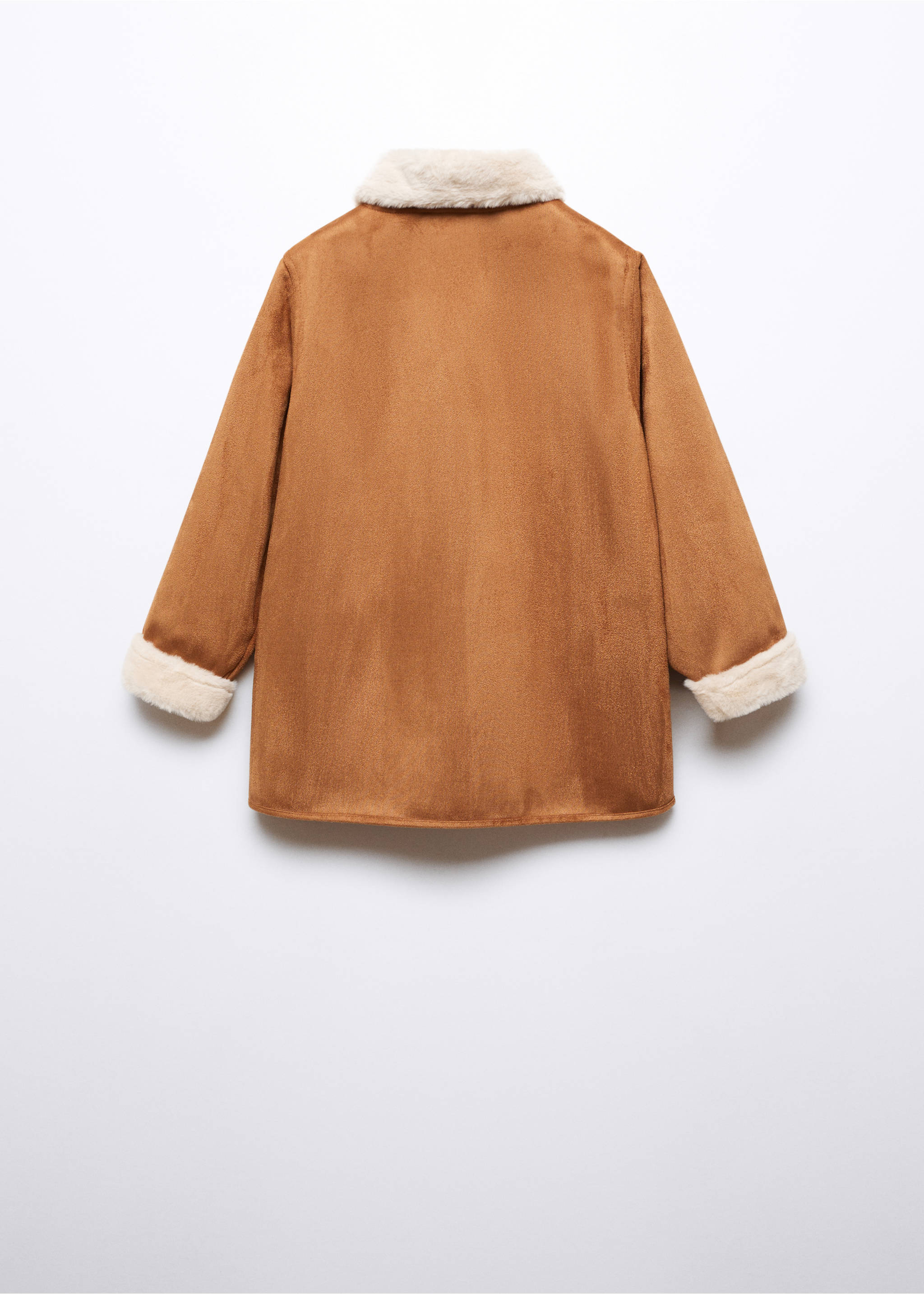 Manteau double face - Verso de l’article, Marron moyen. Ref: 57085962-00.
