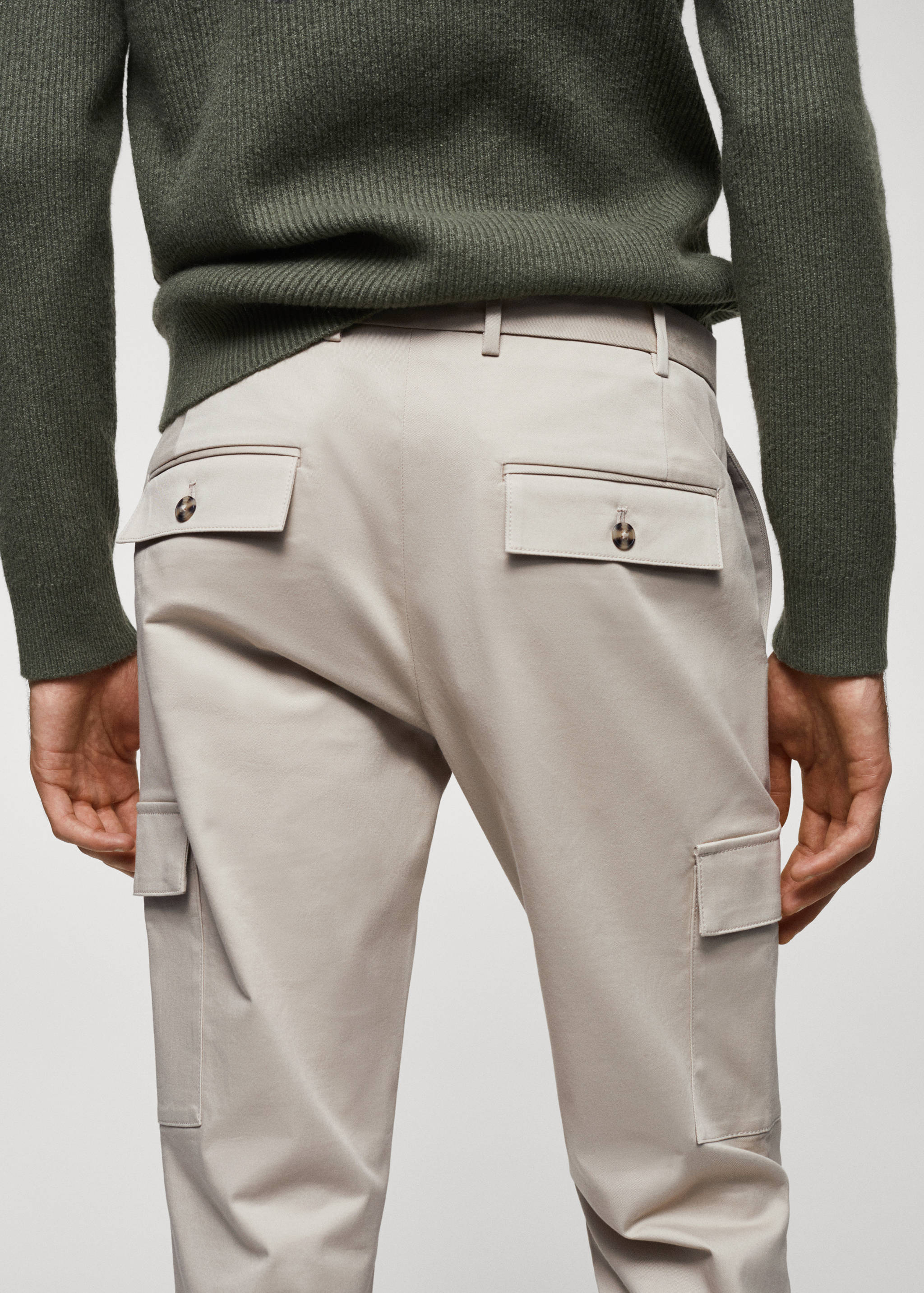 Pantalón cargo algodón slim fit - Detalle del artículo 4