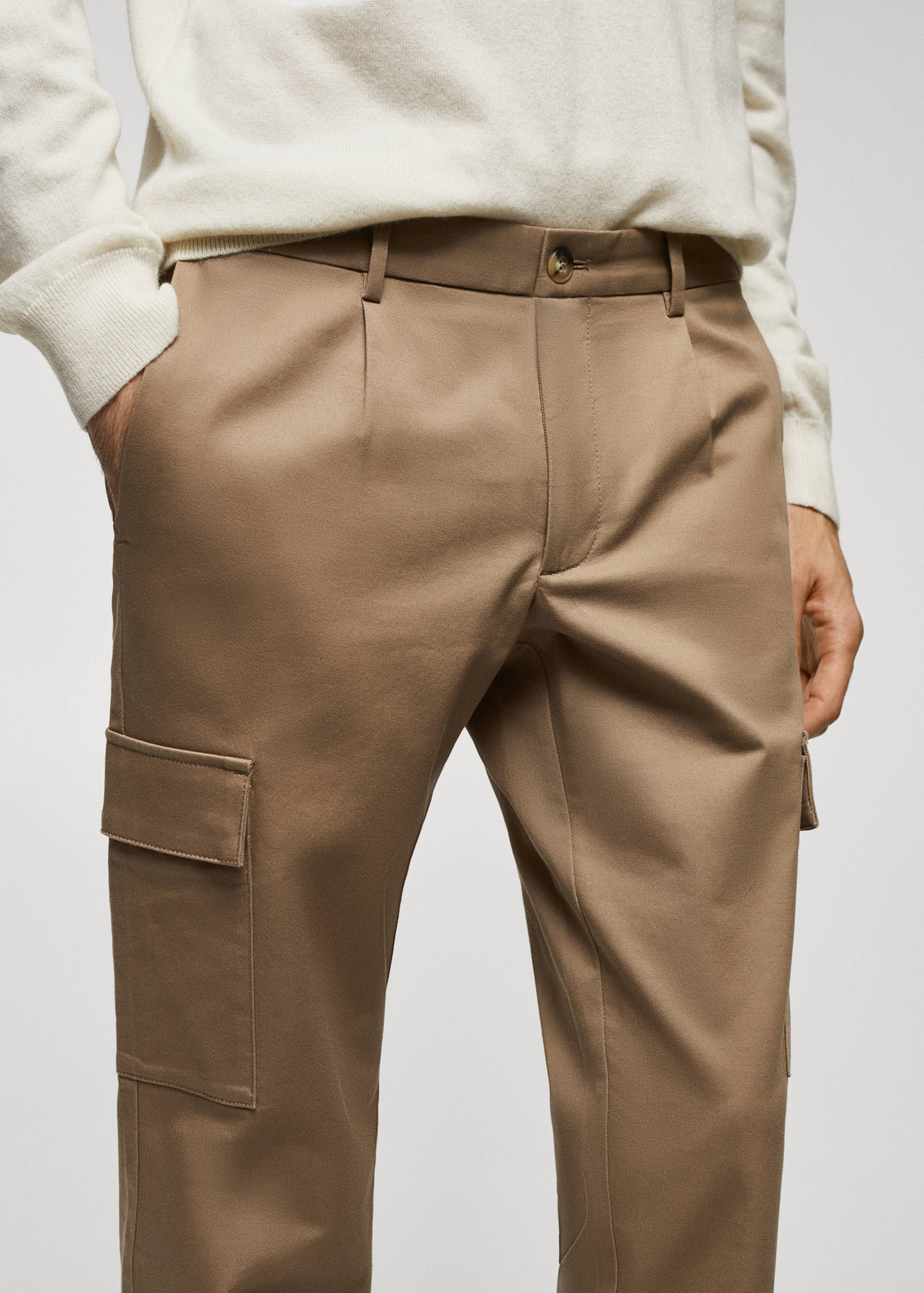 Pantalón cargo algodón slim fit - Detalle del artículo 1