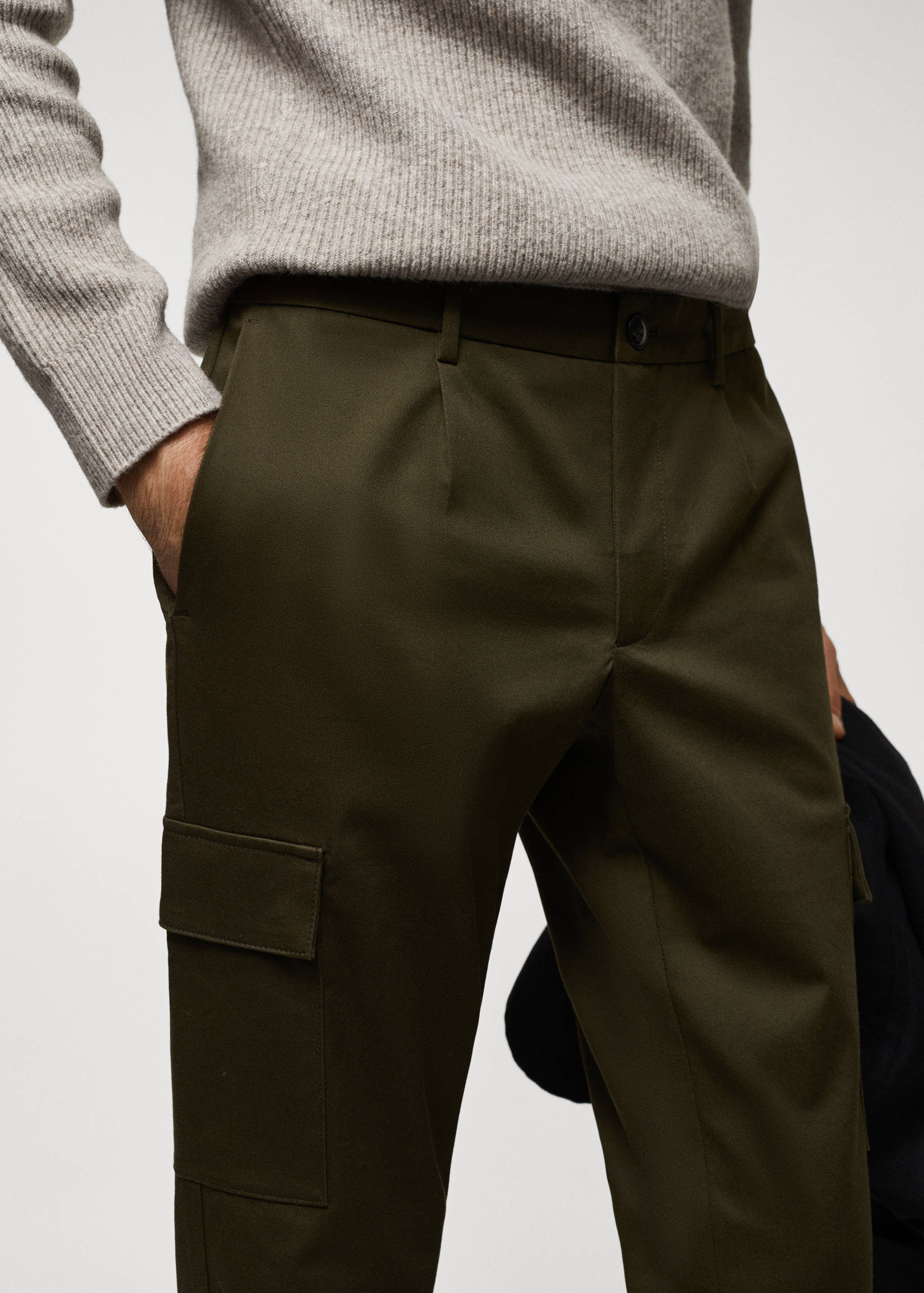 Pantalón cargo algodón slim fit - Detalle del artículo 1