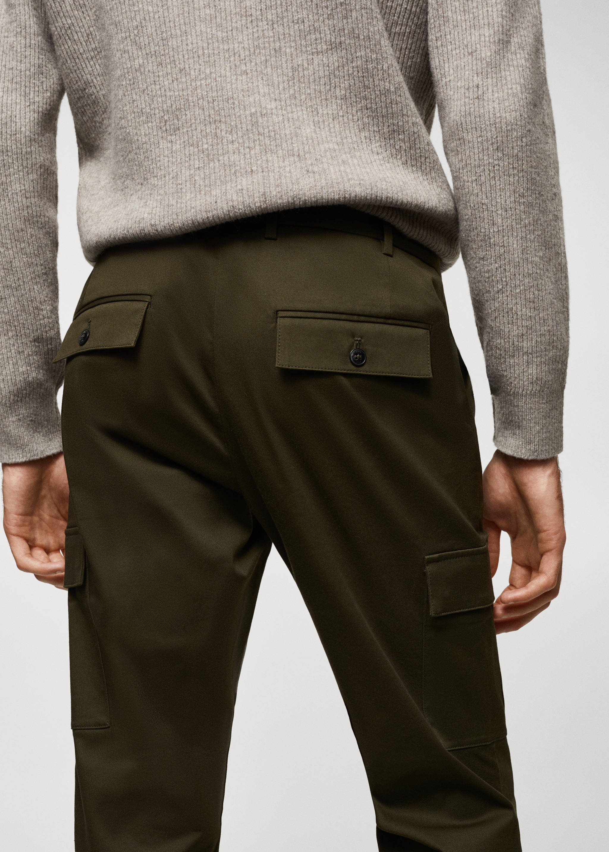 Pantalón cargo algodón slim fit - Detalle del artículo 4