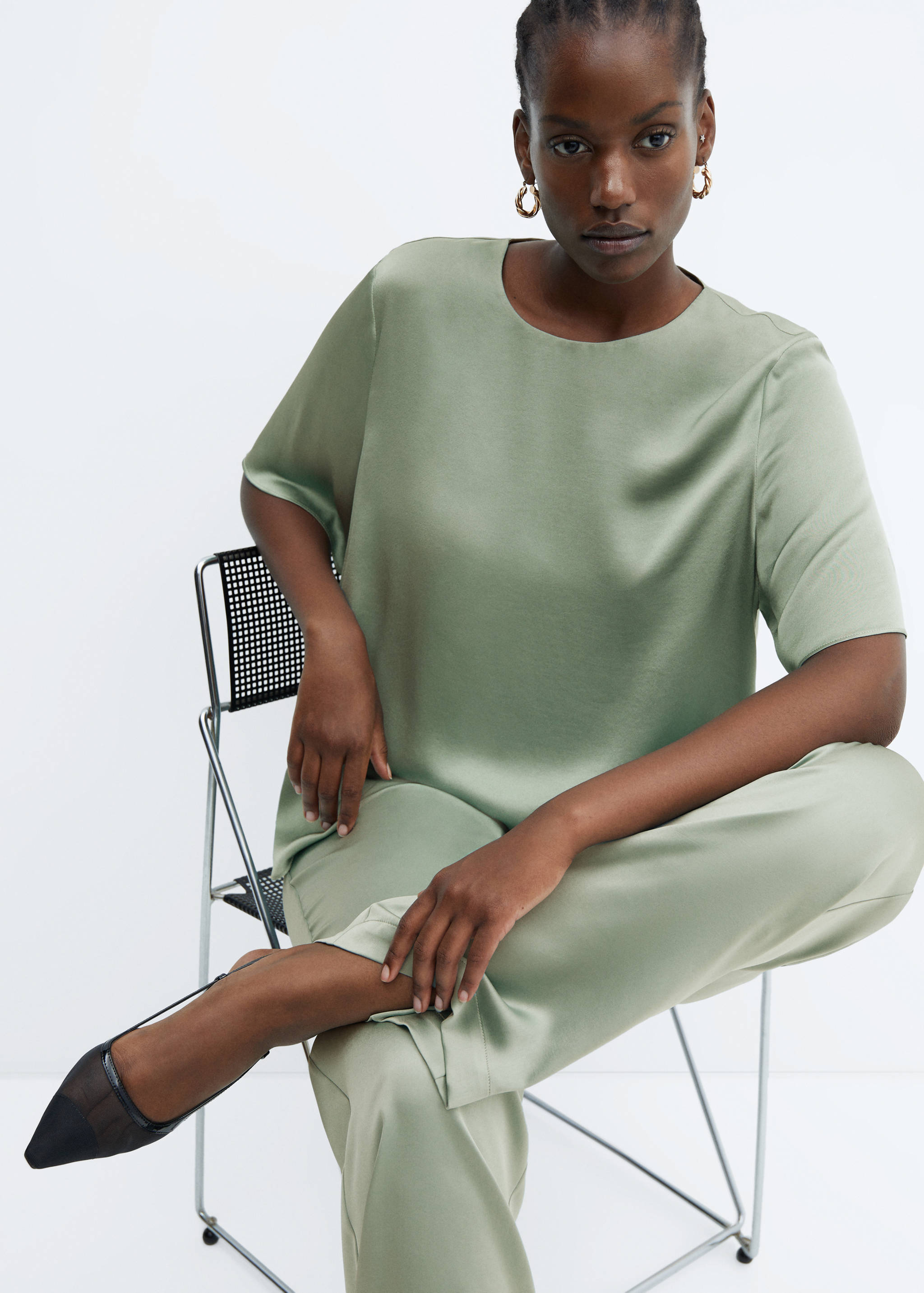 Satin blouse - Details of the article 4