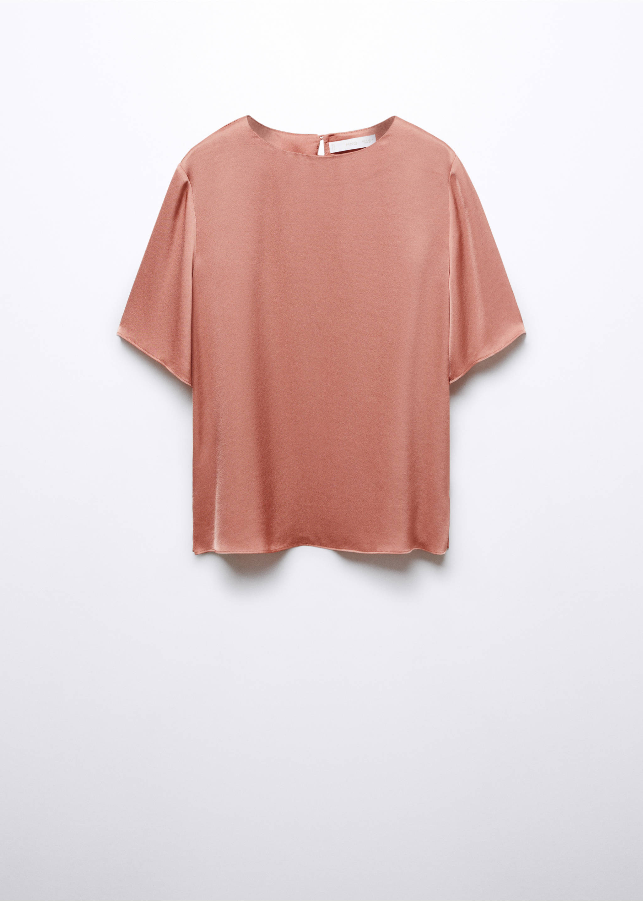 Satin blouse - Article without model, Pastel Pink. Ref: 57085976-00.