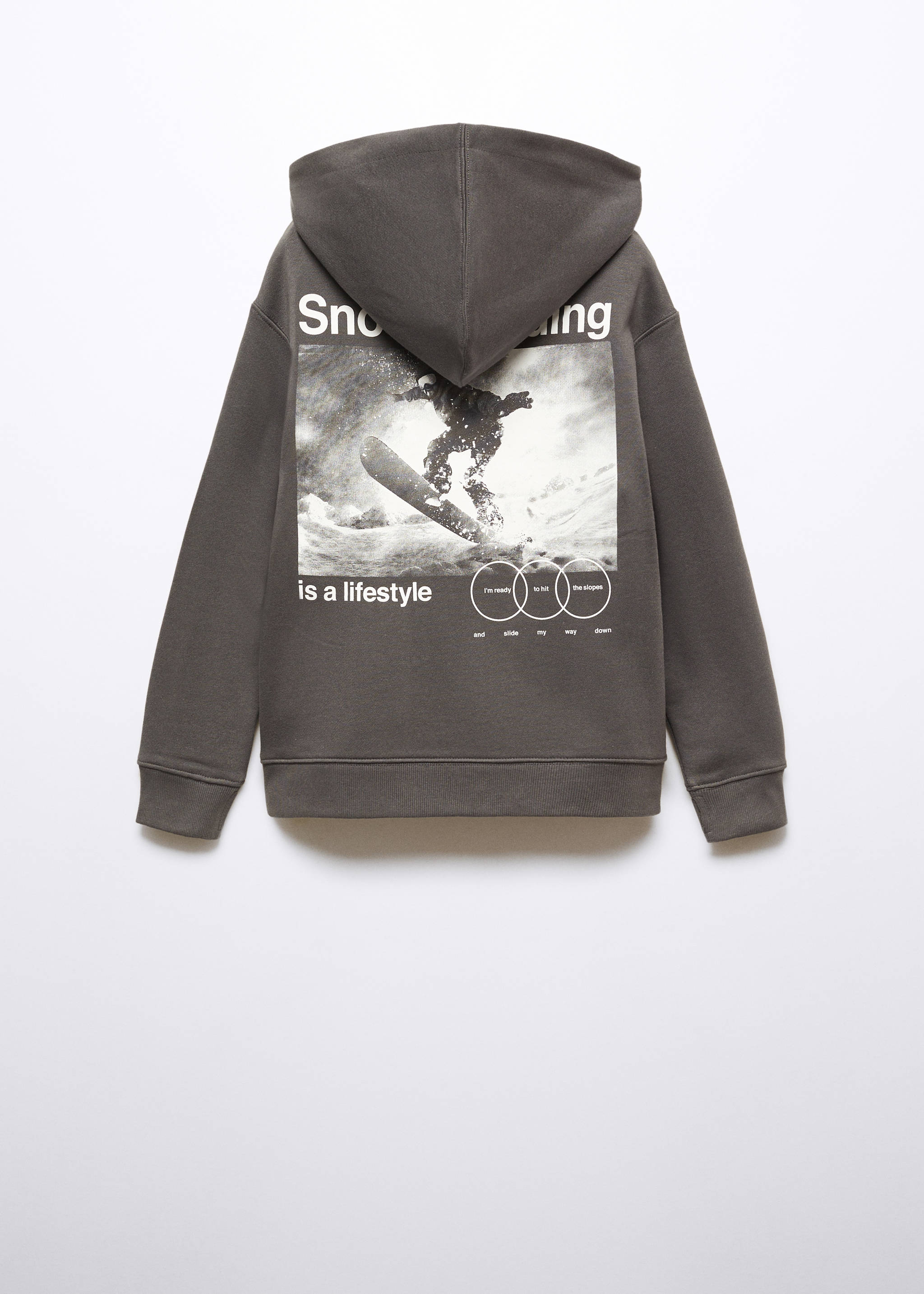 Sweat-shirt coton imprimé - Verso de l’article