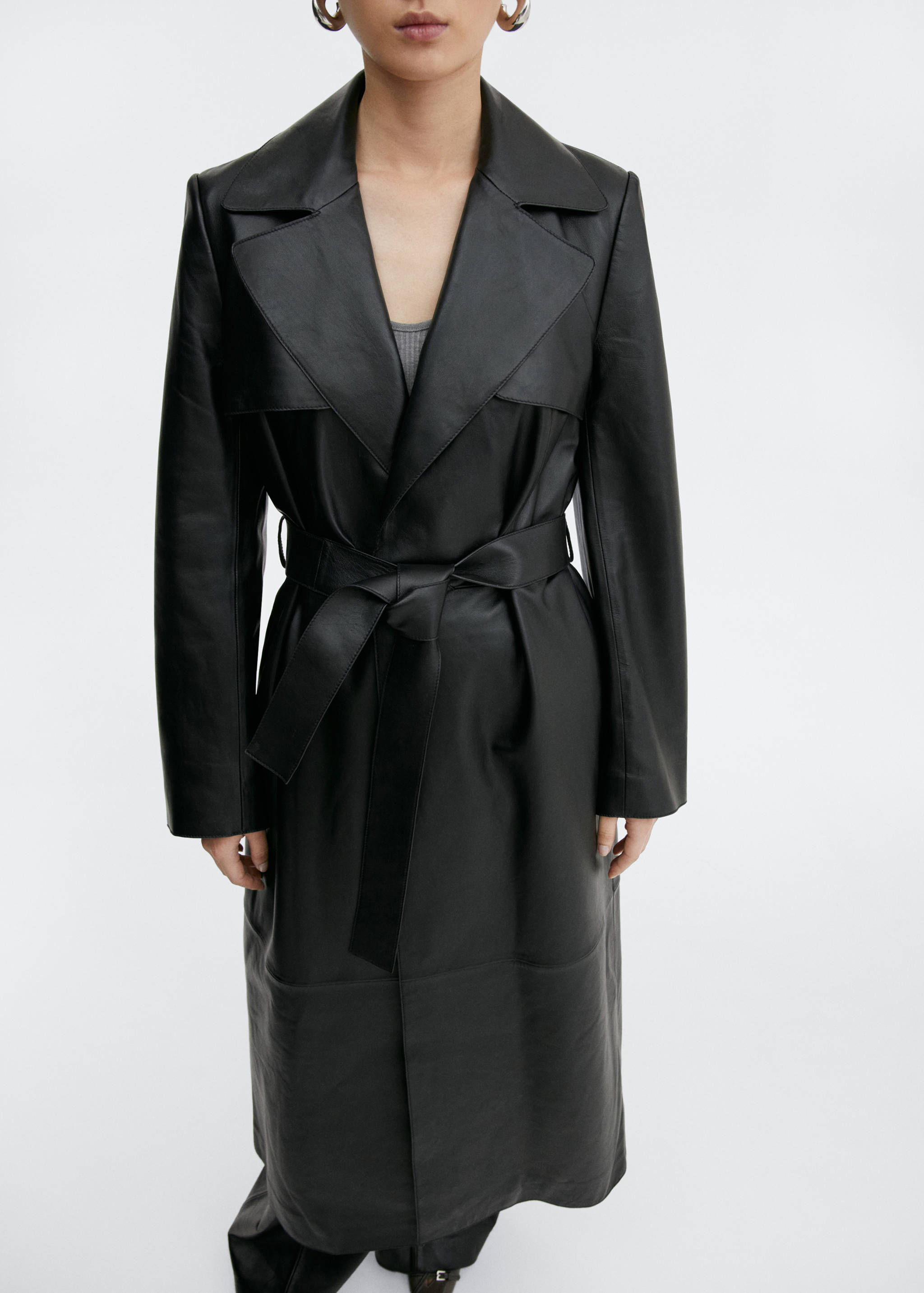 100% leather trench coat - Details of the article 6