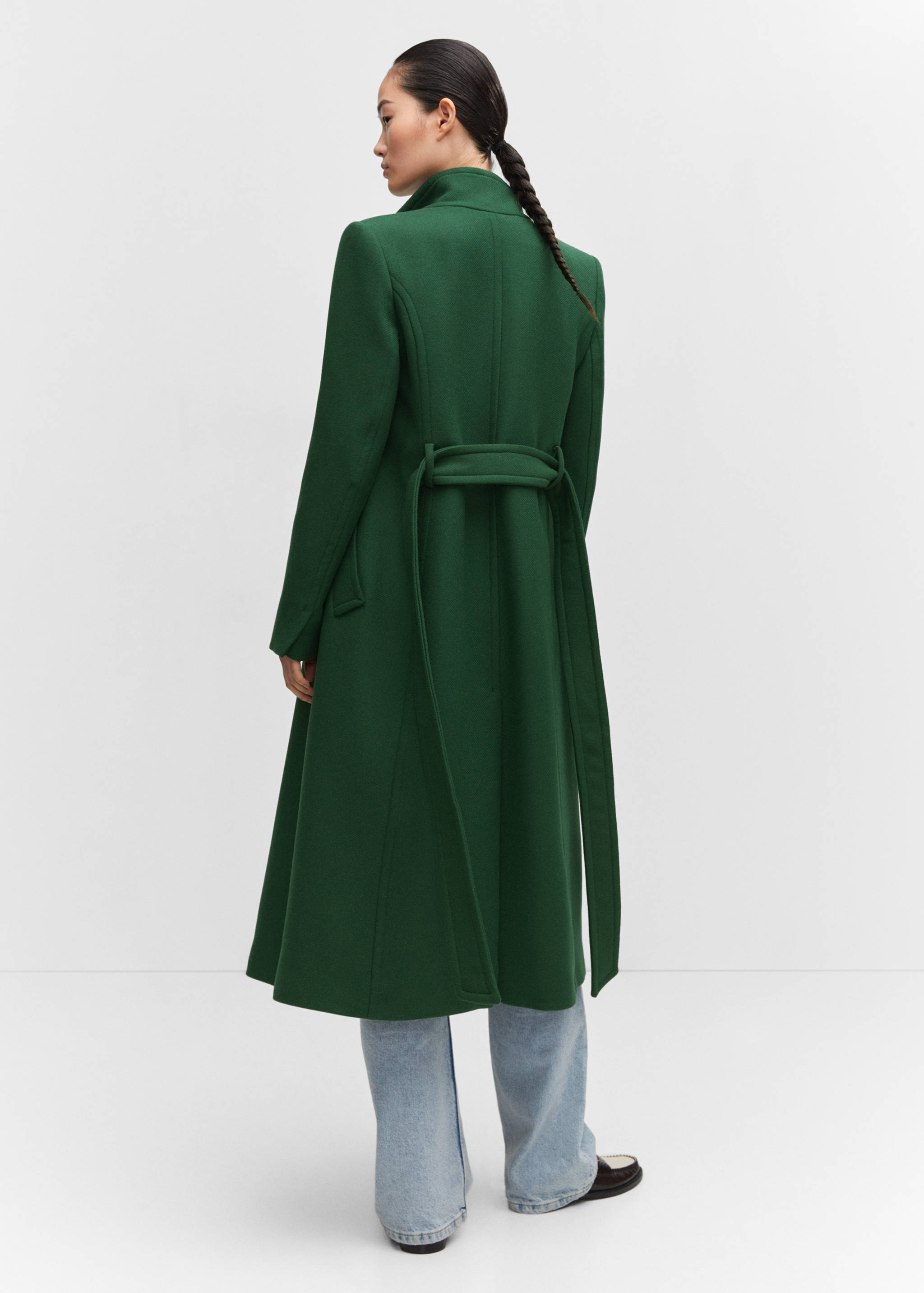 Manteco wool coat with belt - Reverse of the article