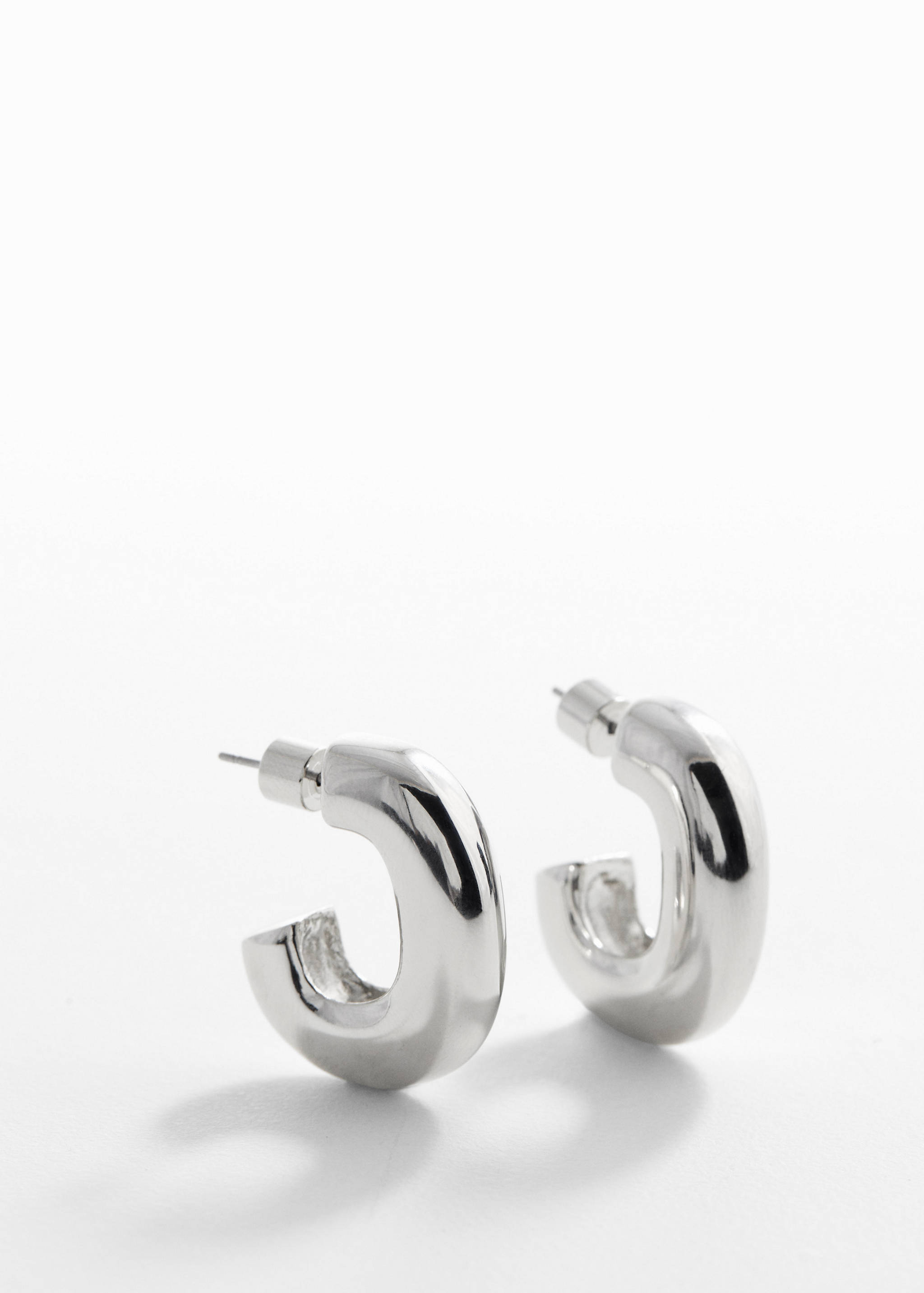 Volume hoop earrings - Medium plane