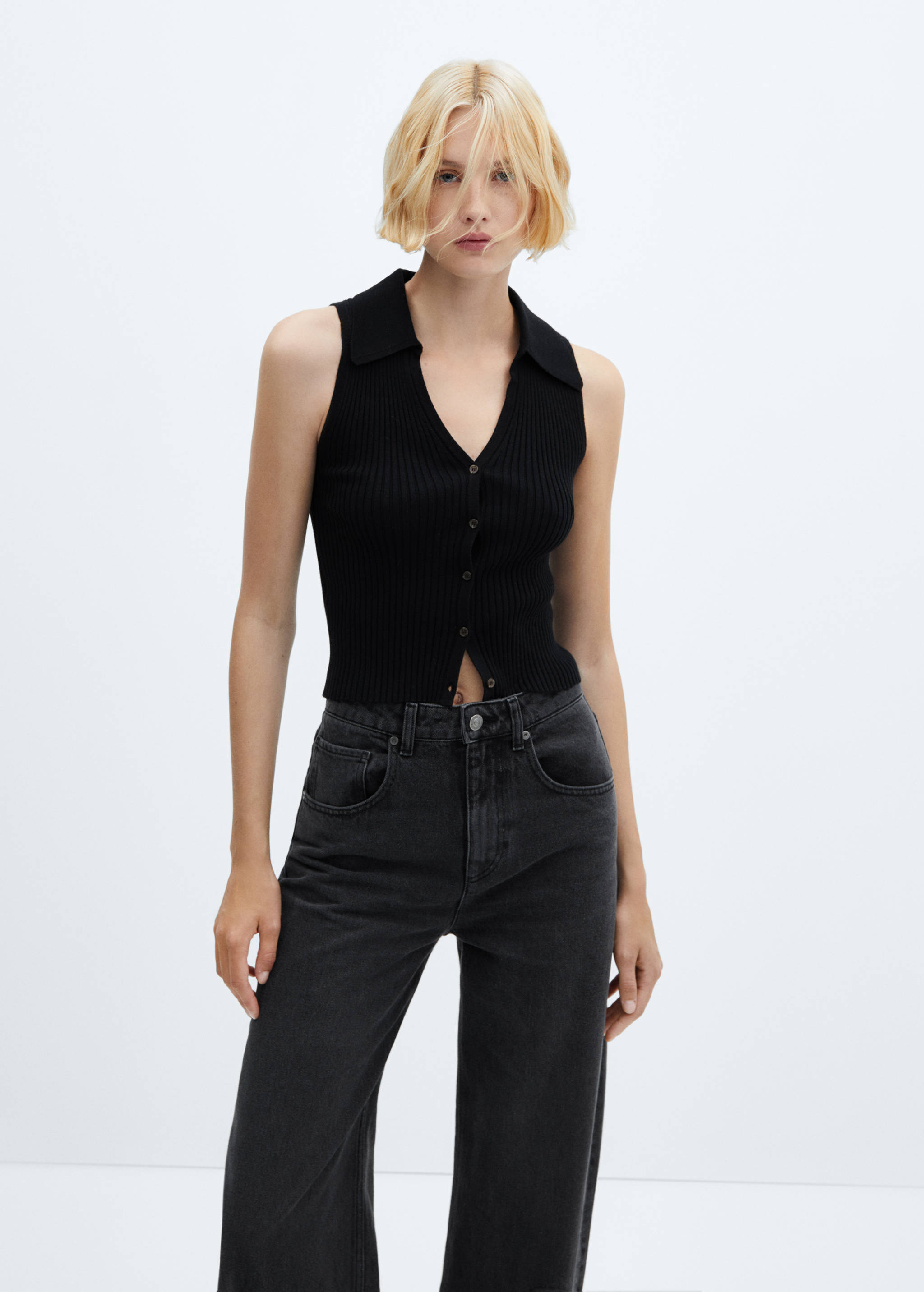 Jean balloon taille haute - Détail de l'article 1