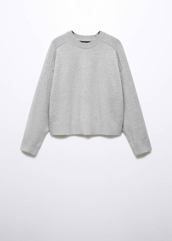 Sweater with decorative seam — Medium Heather Grey