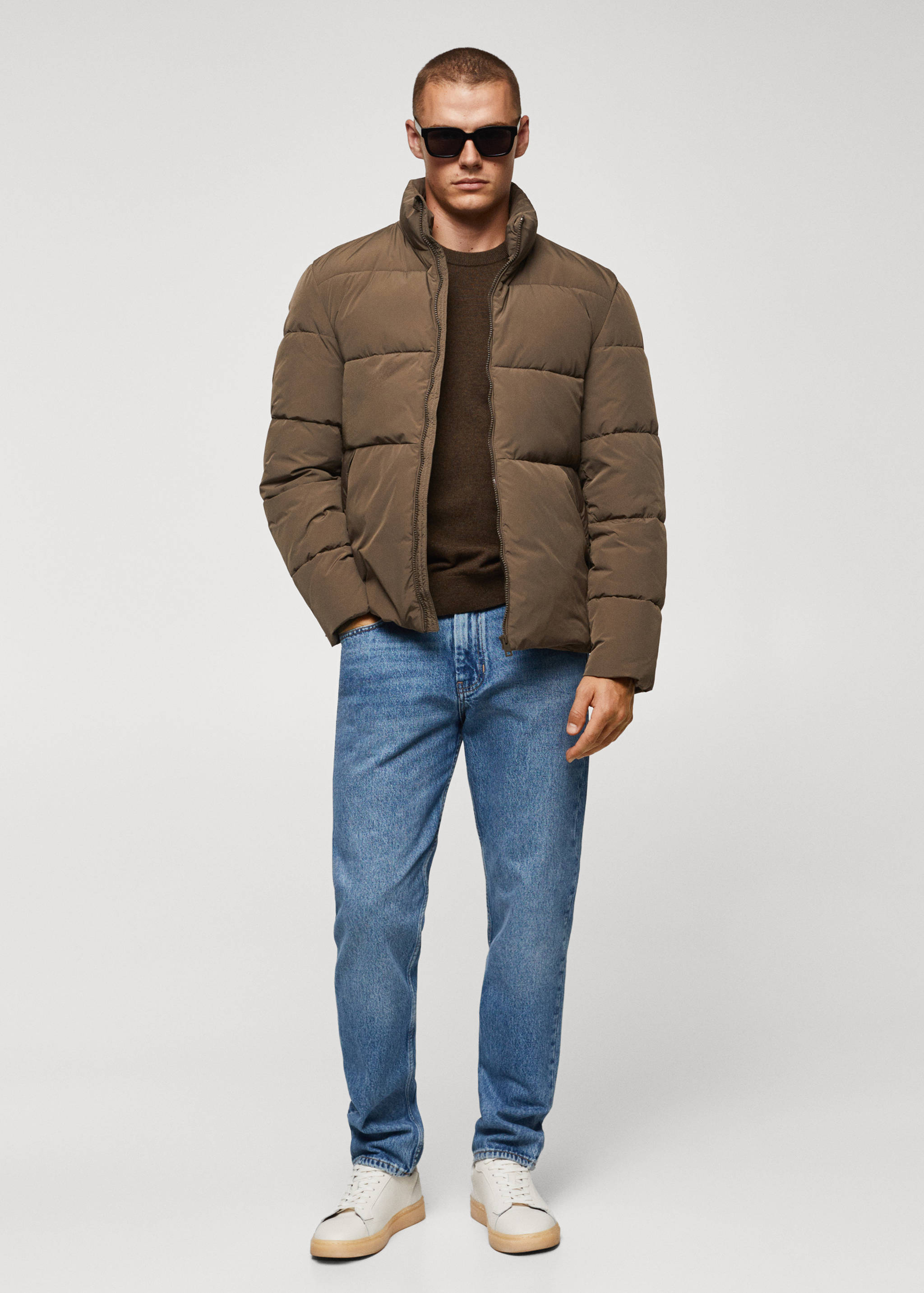 Water-repellent quilted anorak - General plane