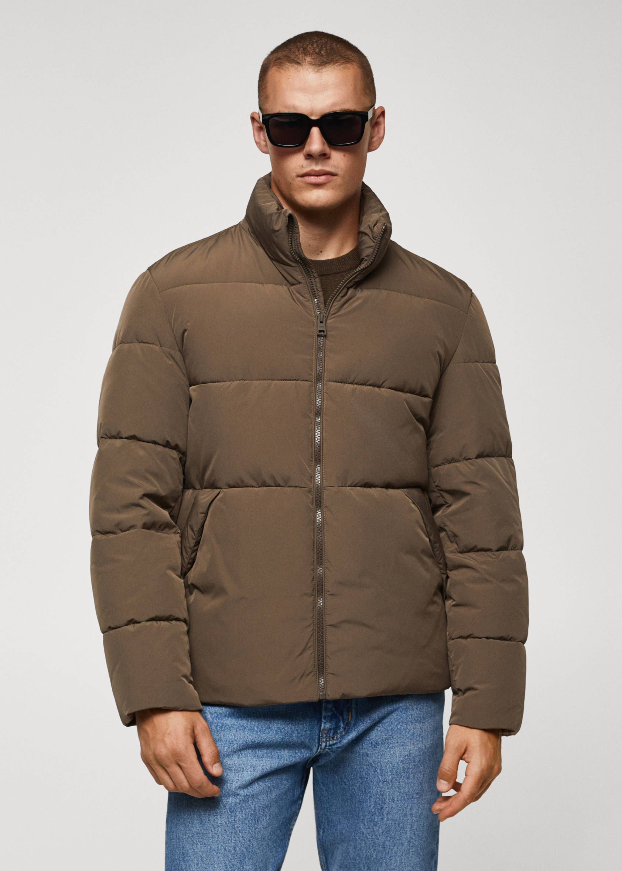 Water-repellent quilted anorak - Medium plane
