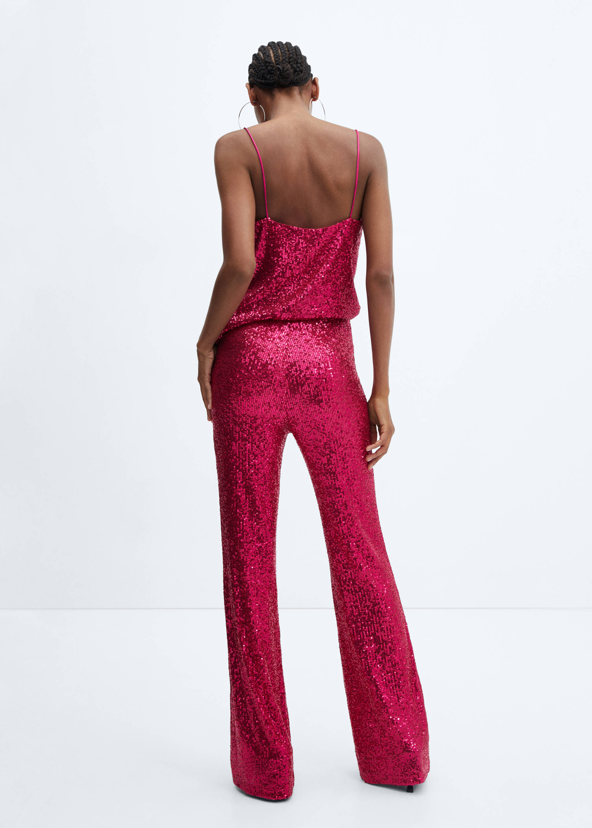 Sequin flared trousers - Reverse of the article