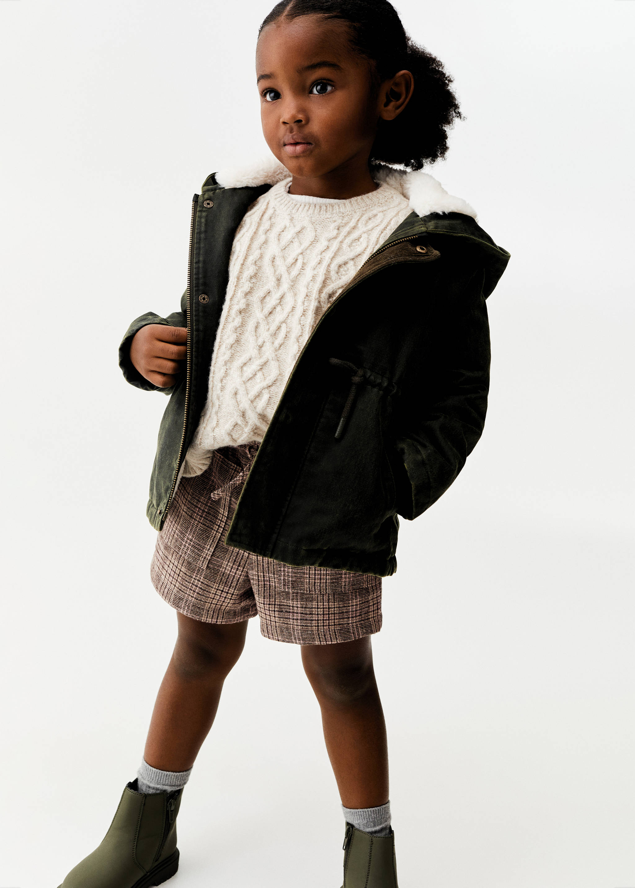 Geruite shorts - Overzichtstekening