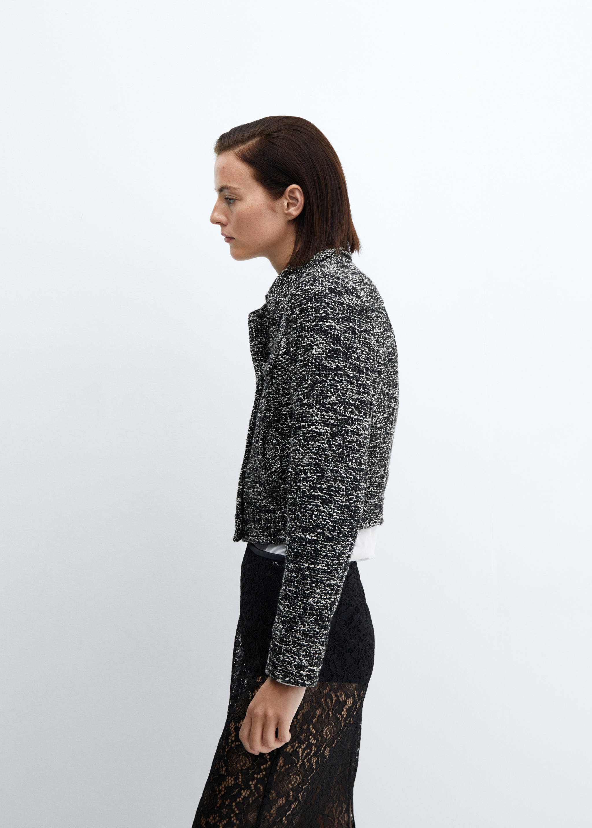 Veste tweed col chemise - Détail de l'article 2
