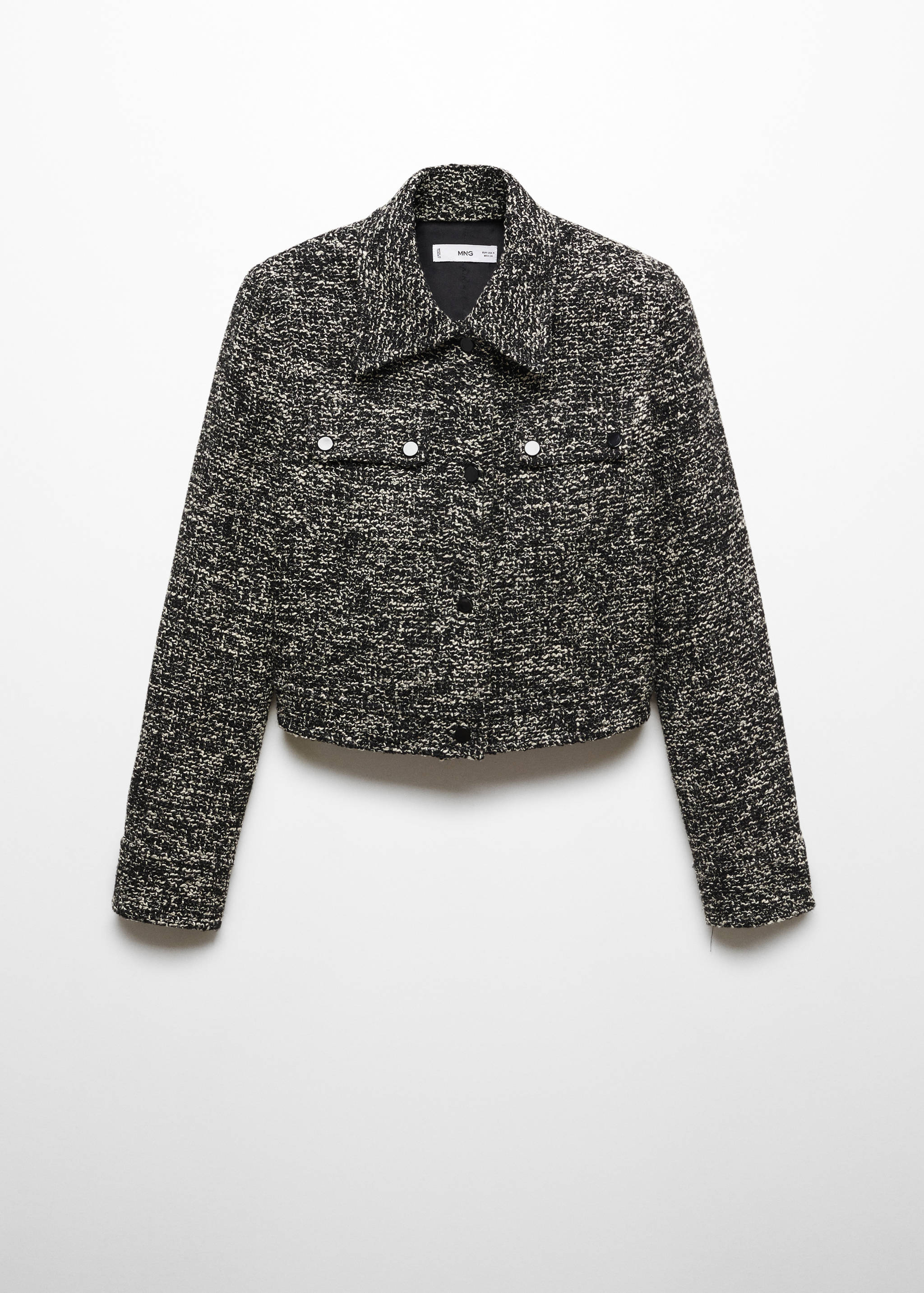Veste tweed col chemise - Article sans modèle