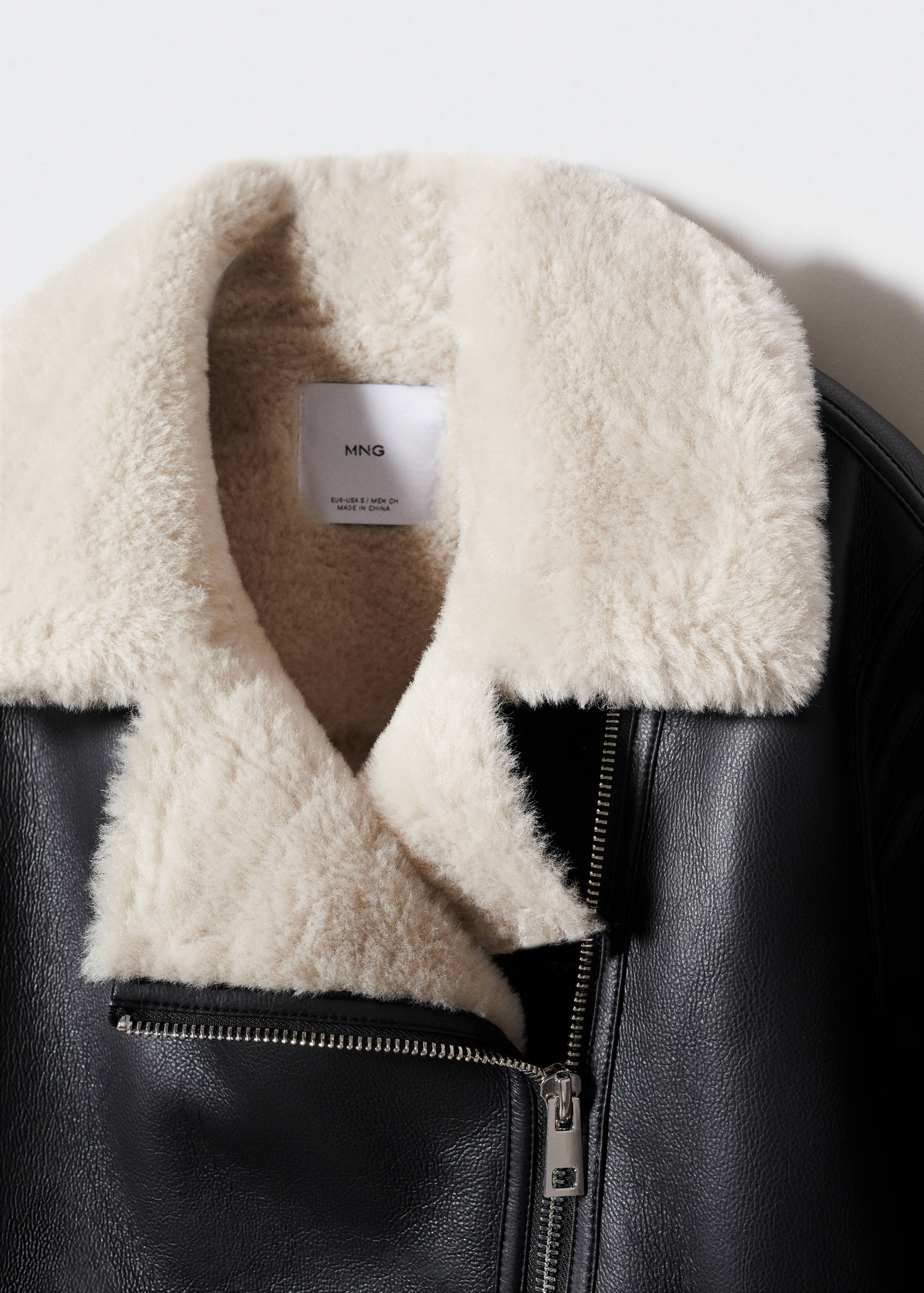 Double-faced faux-leather jacket - Details of the article 8