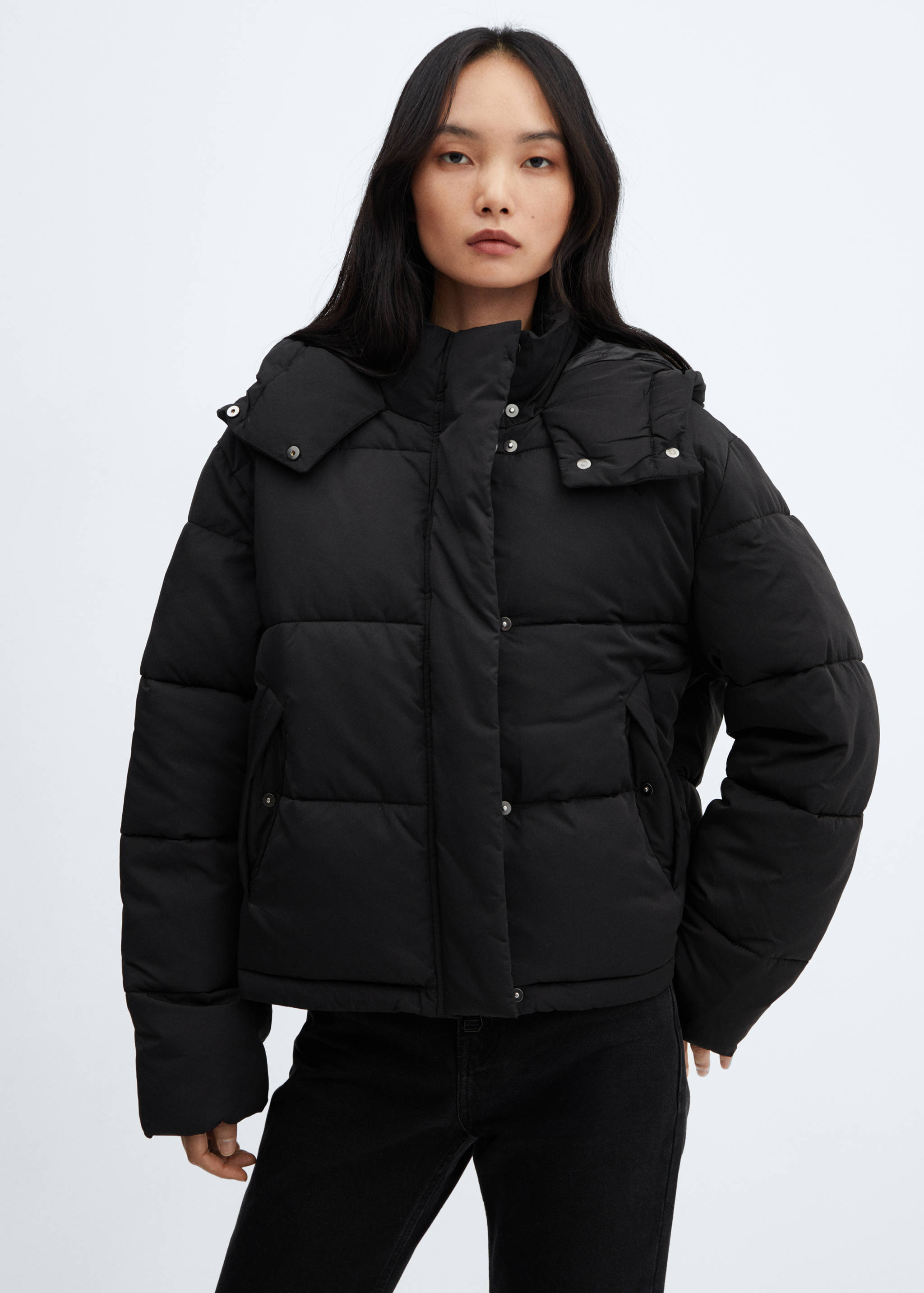 Short quilted anorak - Medium plane