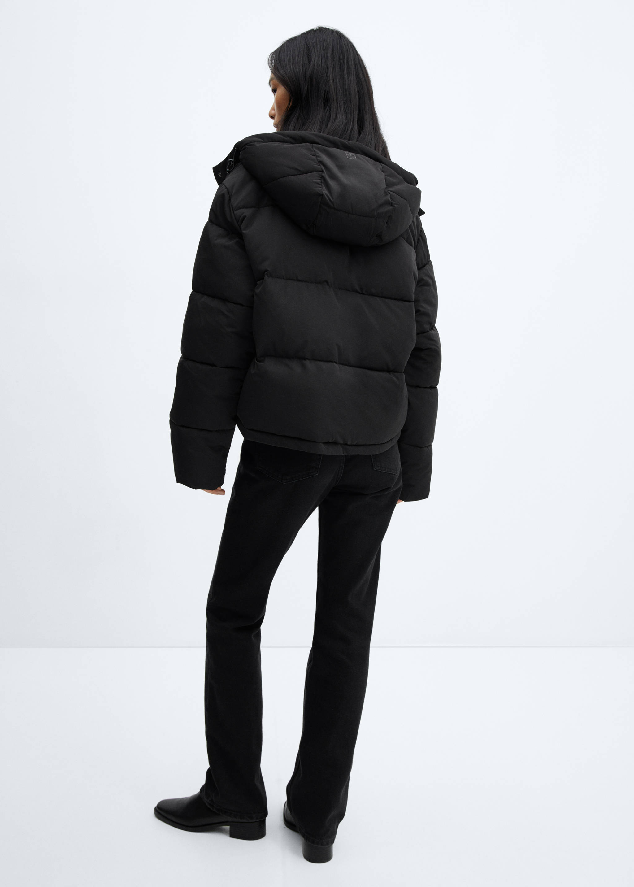 Short quilted anorak - Reverse of the article