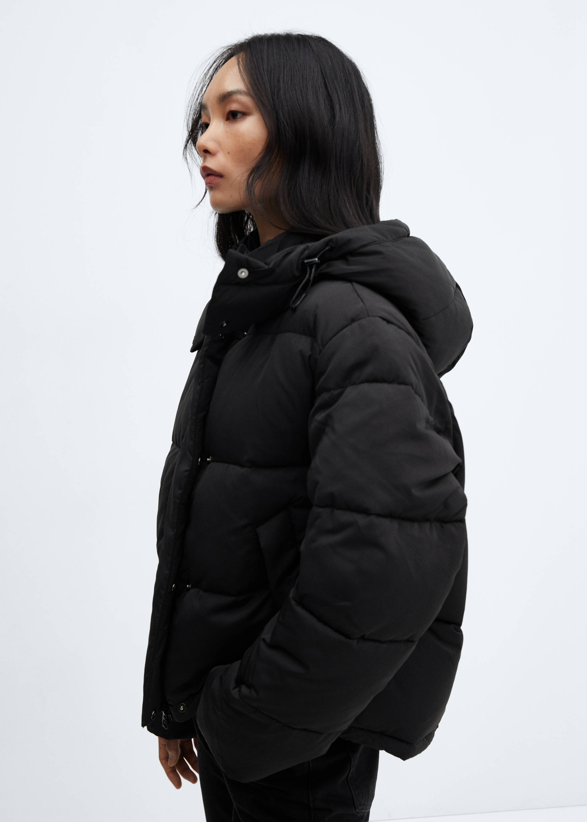 Short quilted anorak - Details of the article 1