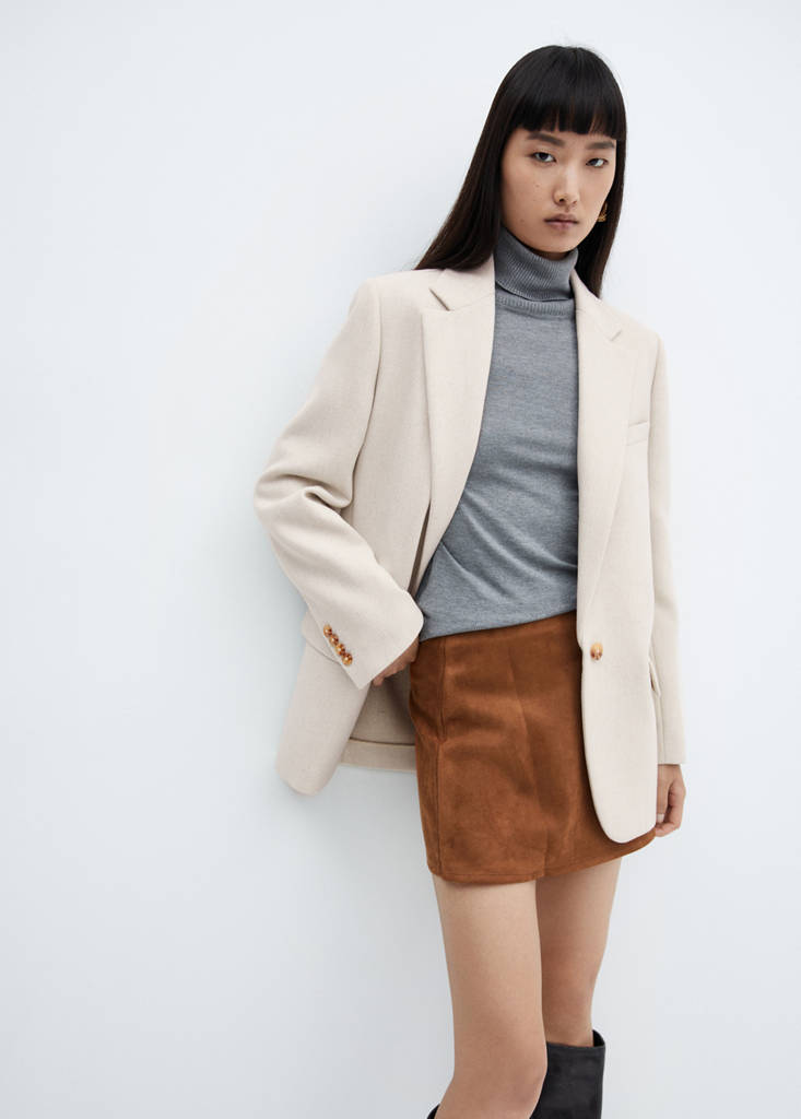 Structured wool blazer