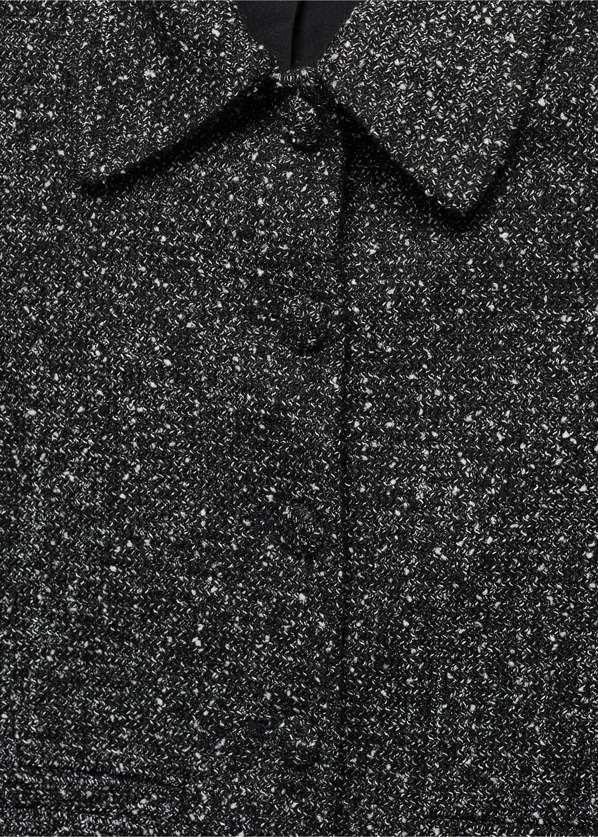 Chaqueta tweed jaspeada - Detalle del artículo 8, Negro. Ref: 57087729-00.