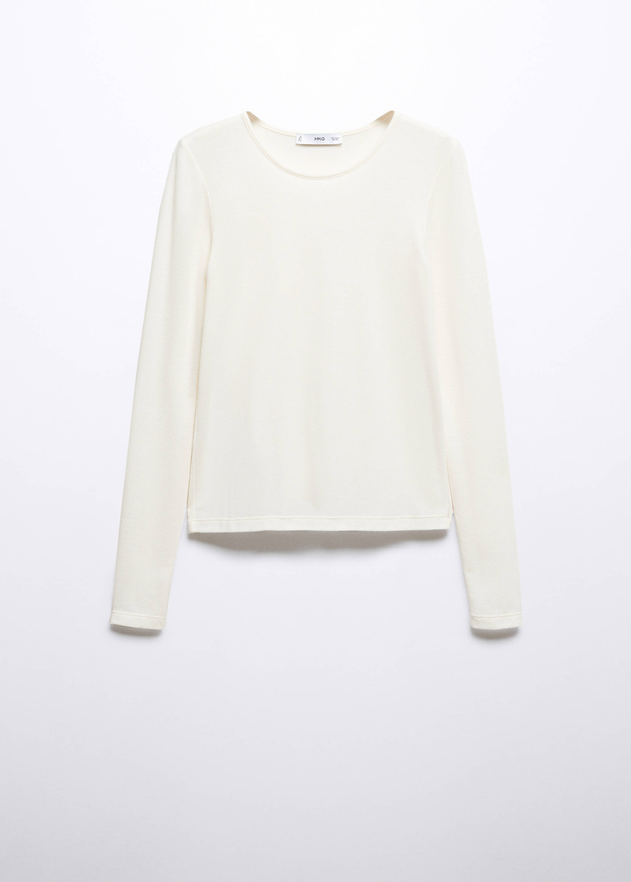 Round-neck knitted t-shirt - Article without model