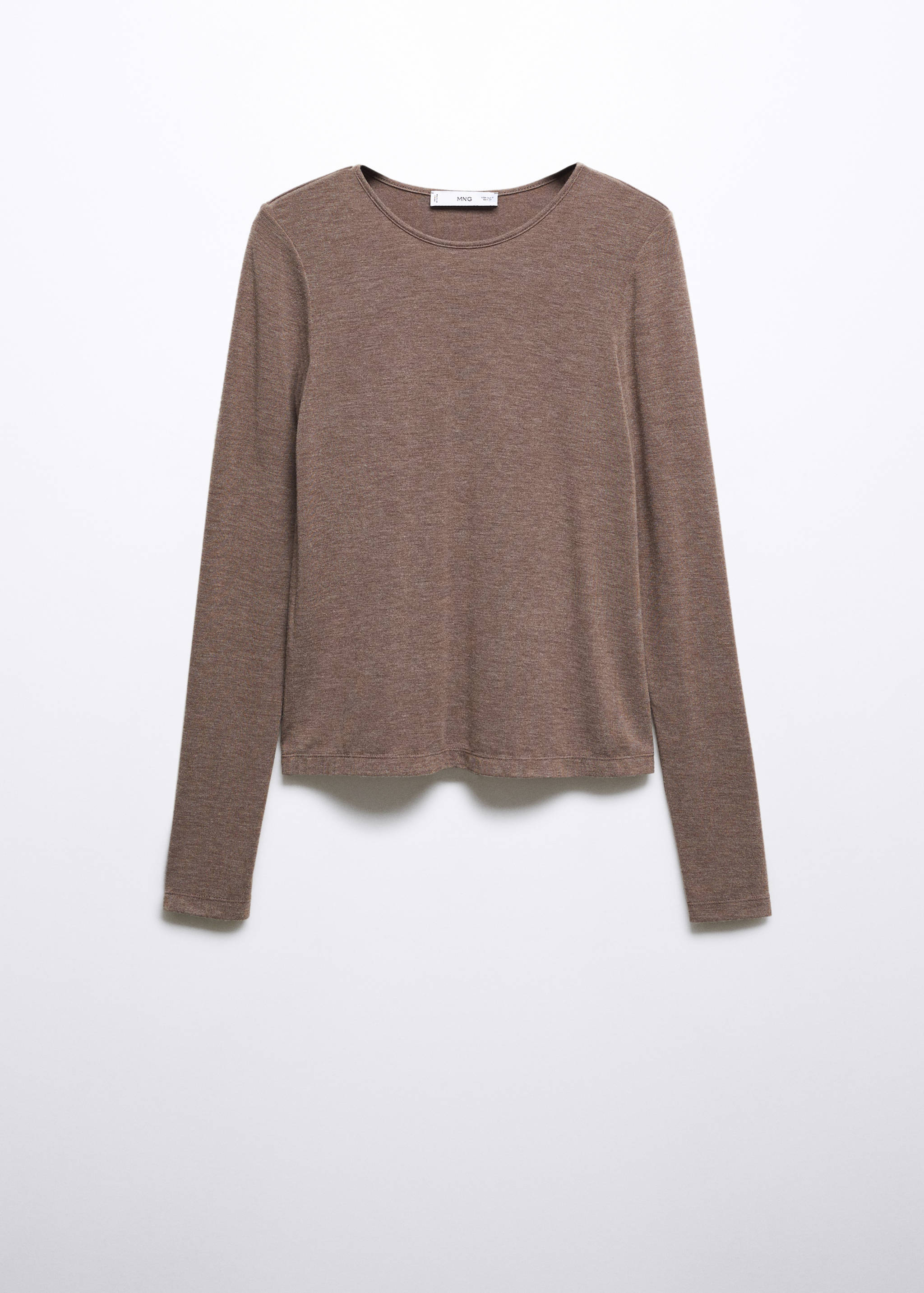 Round-neck knitted t-shirt - Article without model