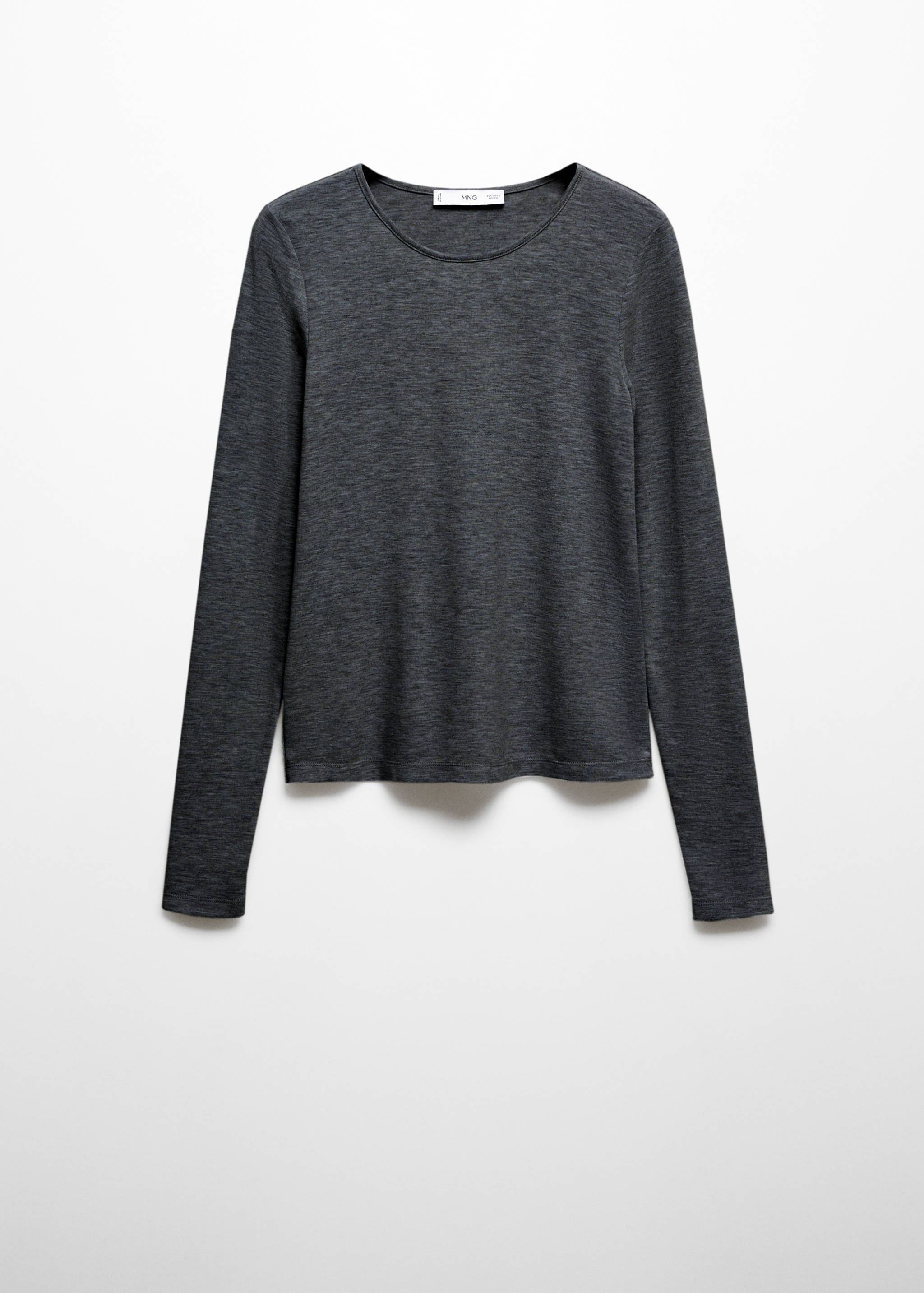 Round-neck knitted t-shirt - Article without model