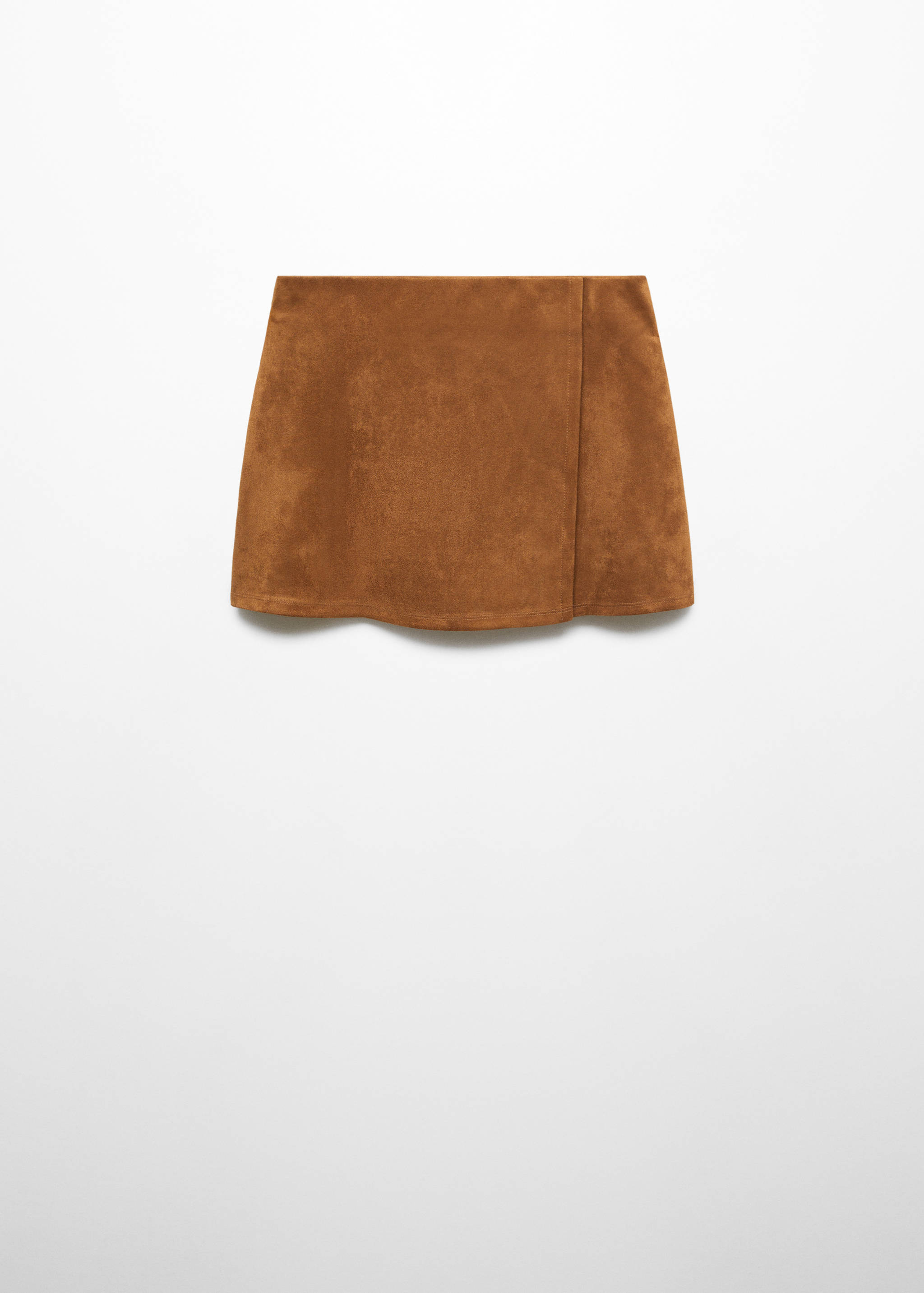 绒面革迷你裙 - null