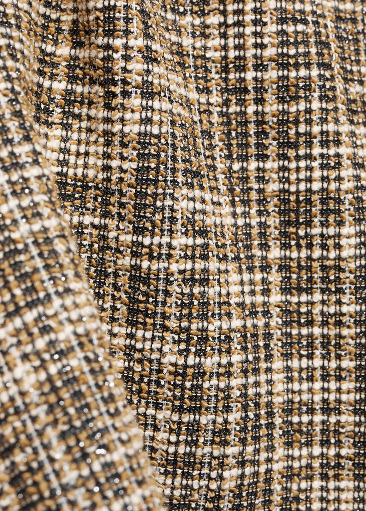 Marbled tweed sweatshirt — Beige