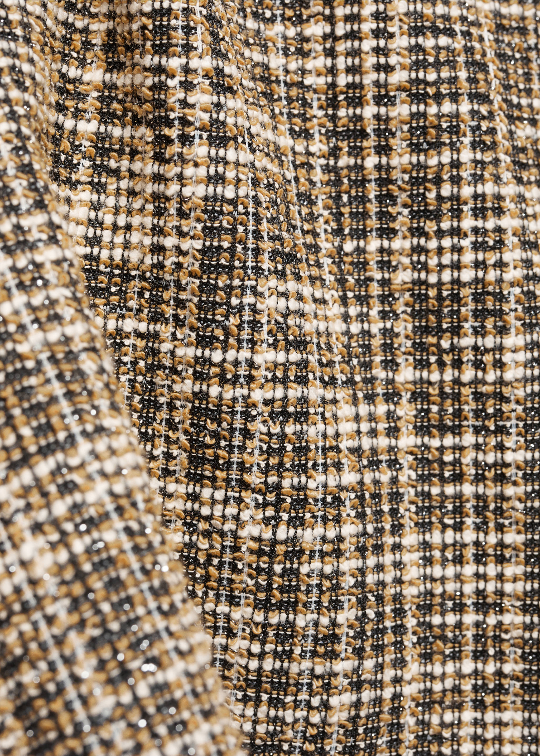 Marbled tweed sweatshirt - Details of the article 8, Beige. Ref: 57087736-00.