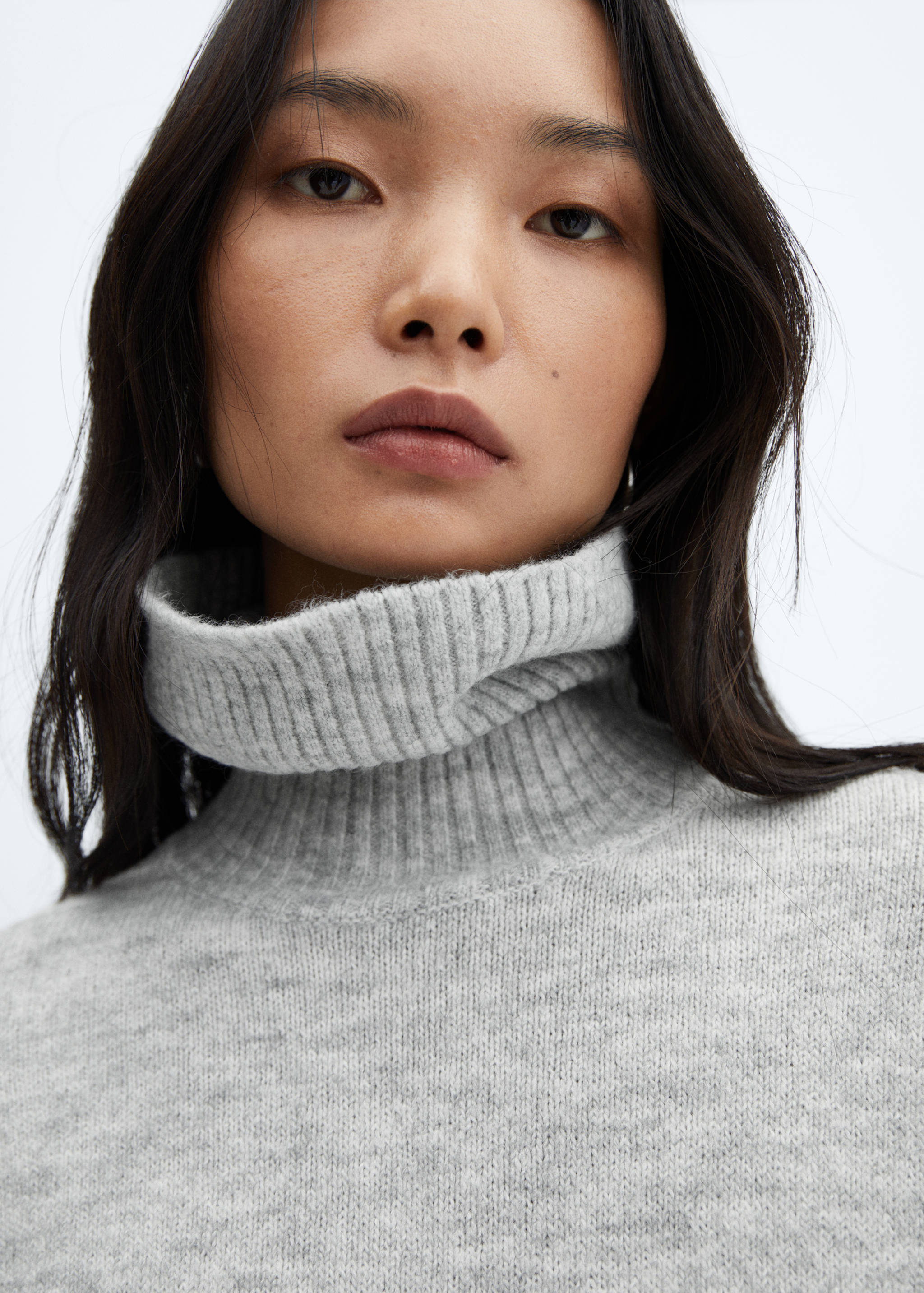 Turtle neck knit dress - Details of the article 1