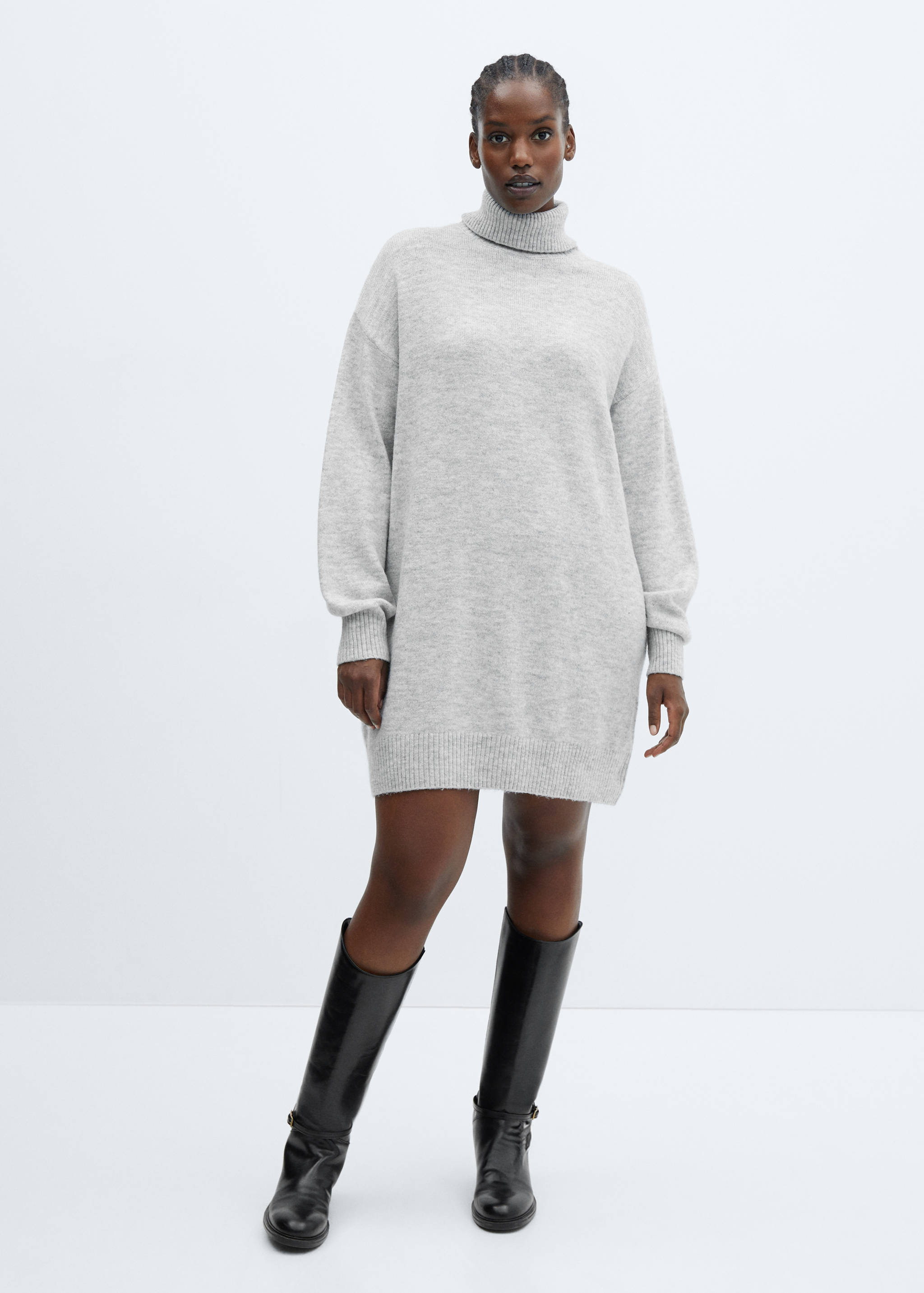 Turtle neck knit dress - Details of the article 3
