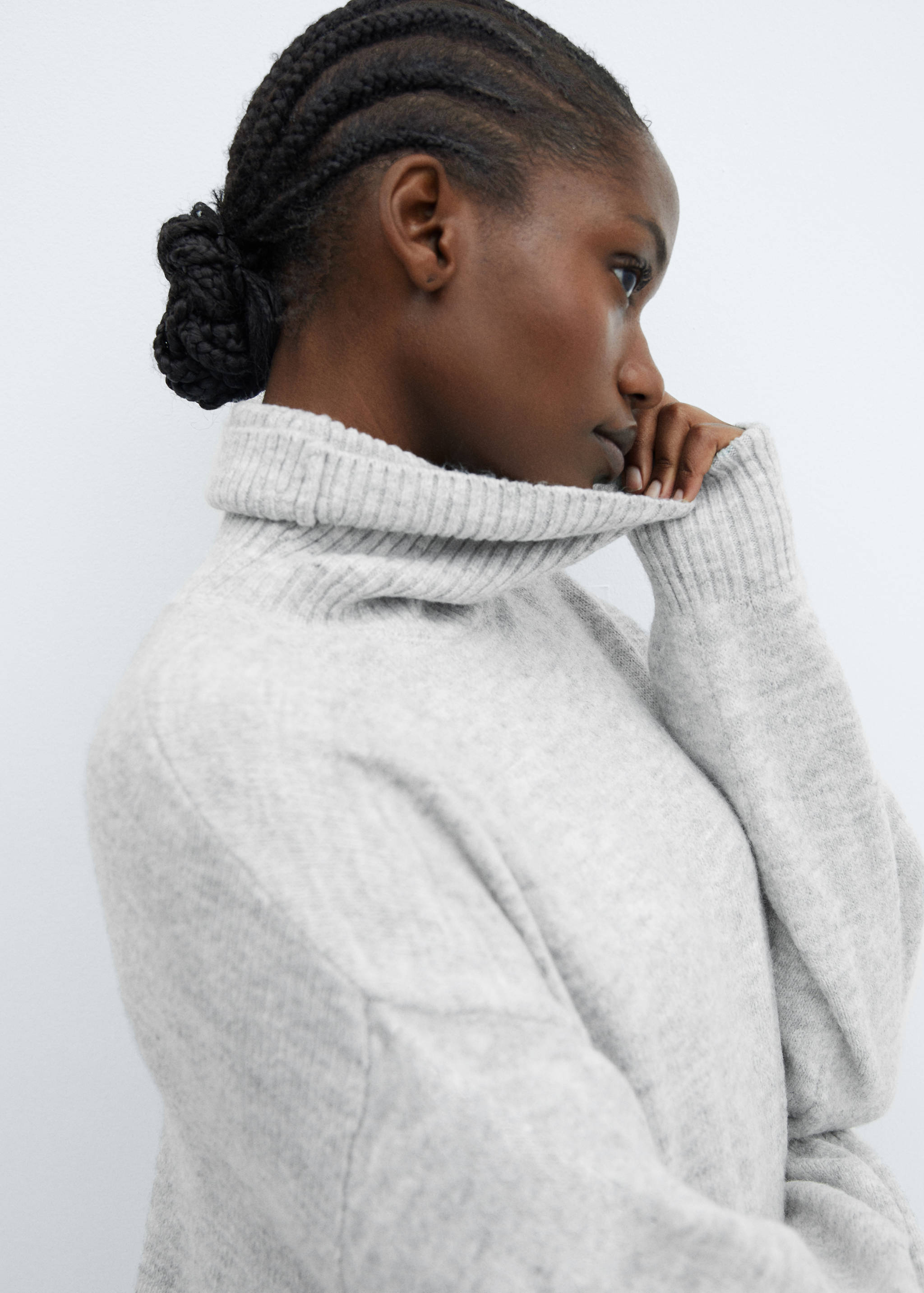 Turtle neck knit dress - Details of the article 4