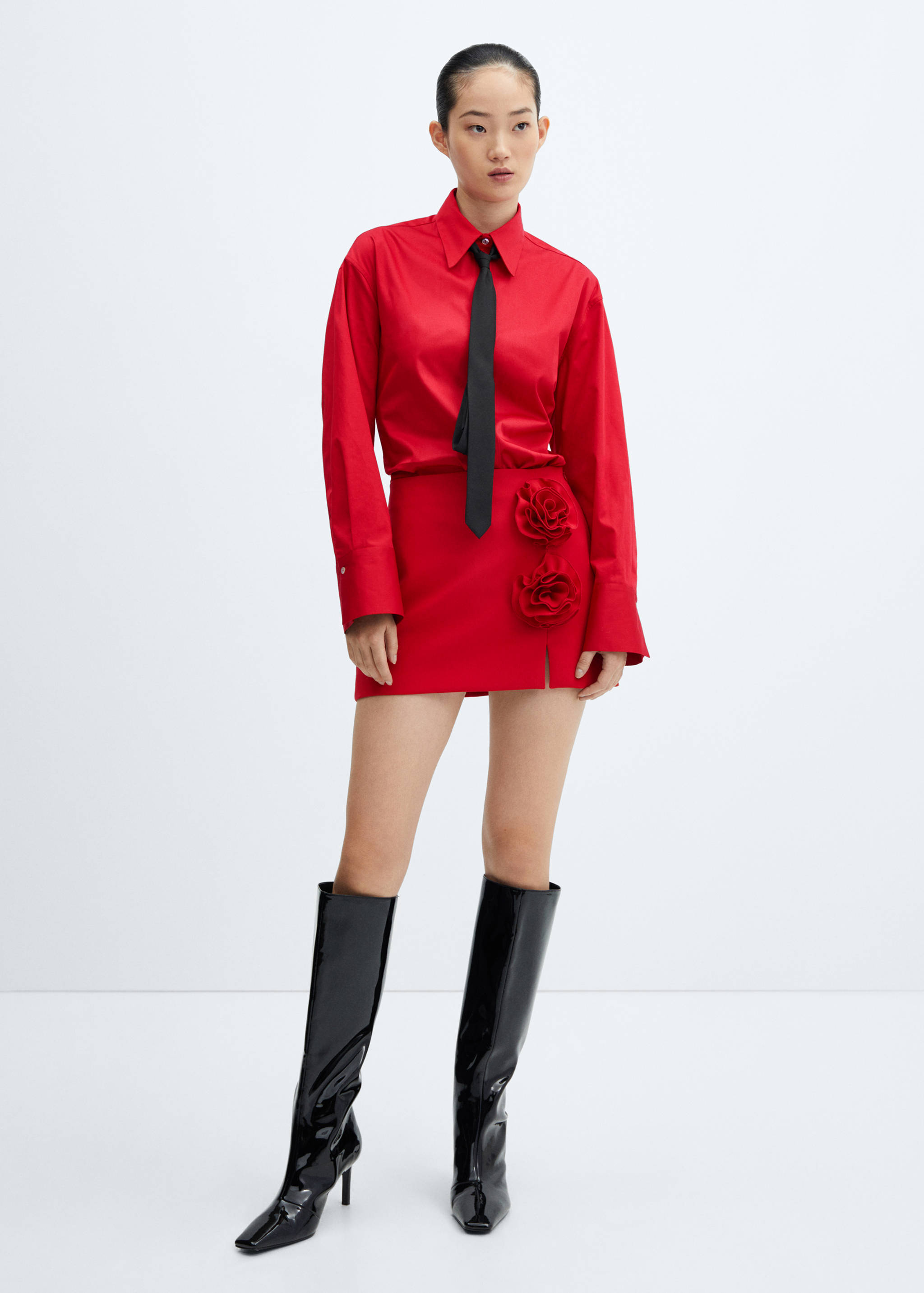 Chemise longue coton - Plan général