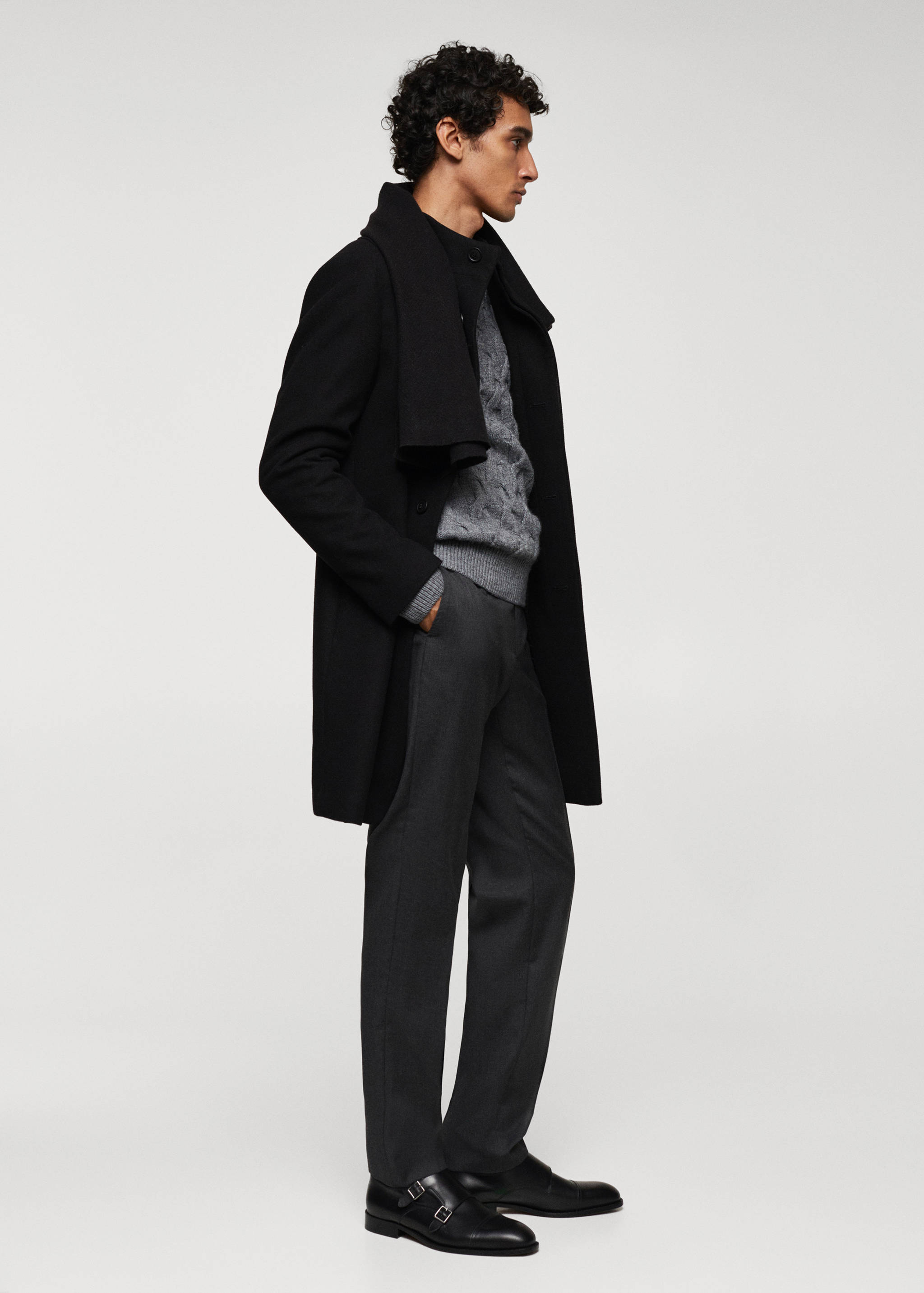 Кожаные ботинки монки с пряжкой - Общий план