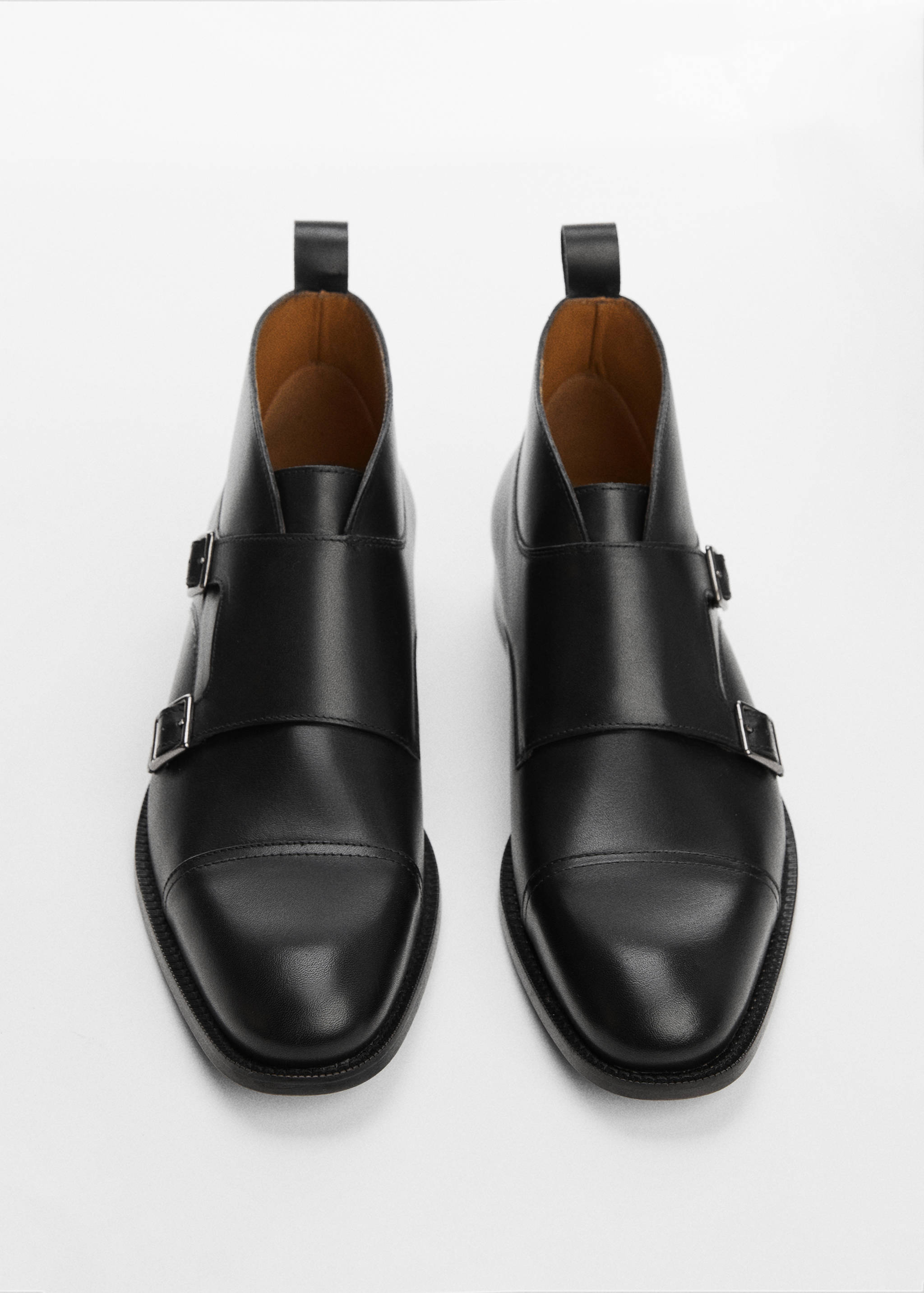 Кожаные ботинки монки с пряжкой - Деталь изделия 1