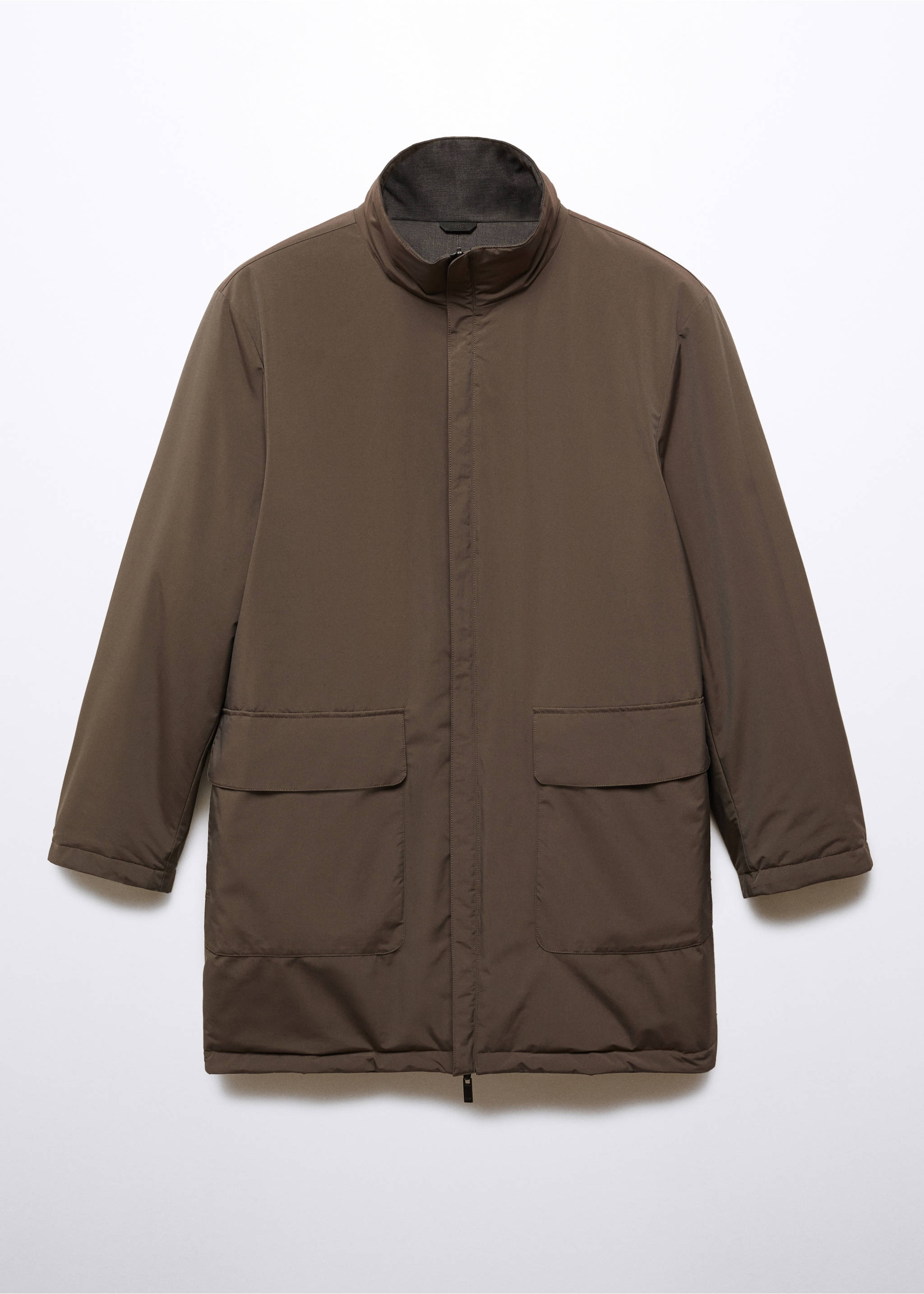 Parka reversible acolchada water repellent - Detalle del artículo 8, Gris. Ref: 57088263-00.